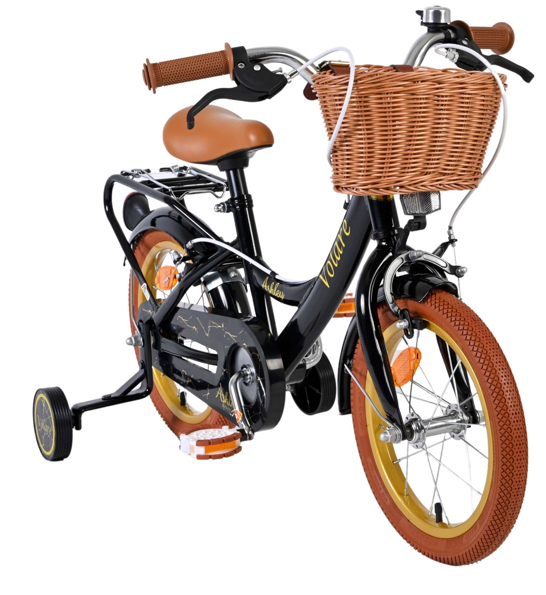 Volare Ashley Kinderfiets - Meisjes - 14 inch - Zwart - Twee Handremmen 5 Volare Ashley Kinderfiets - Meisjes - 14 inch - Zwart - Twee Handremmen - Afbeelding 5