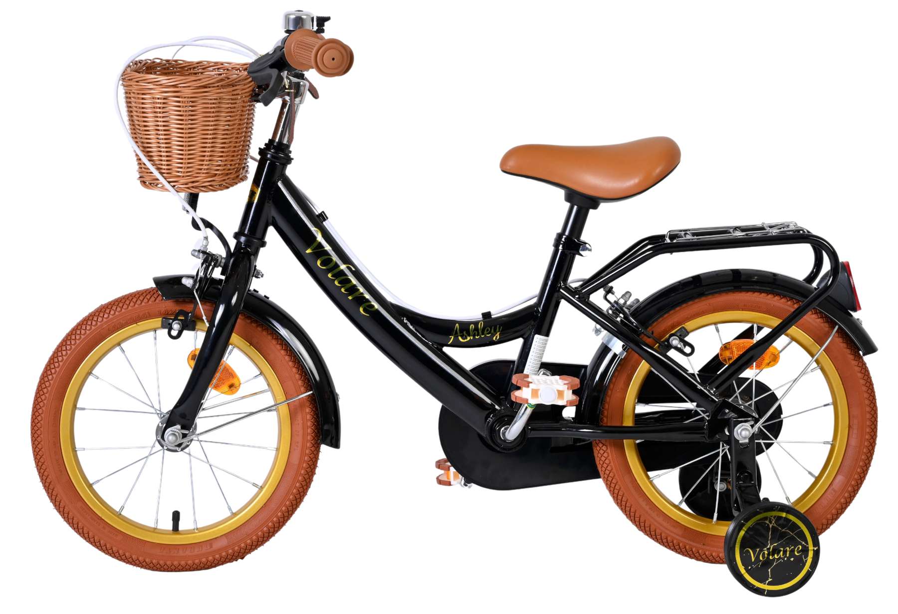 Volare Ashley Kinderfiets - Meisjes - 14 inch - Zwart - Twee Handremmen 7 Volare Ashley Kinderfiets - Meisjes - 14 inch - Zwart - Twee Handremmen - Afbeelding 7