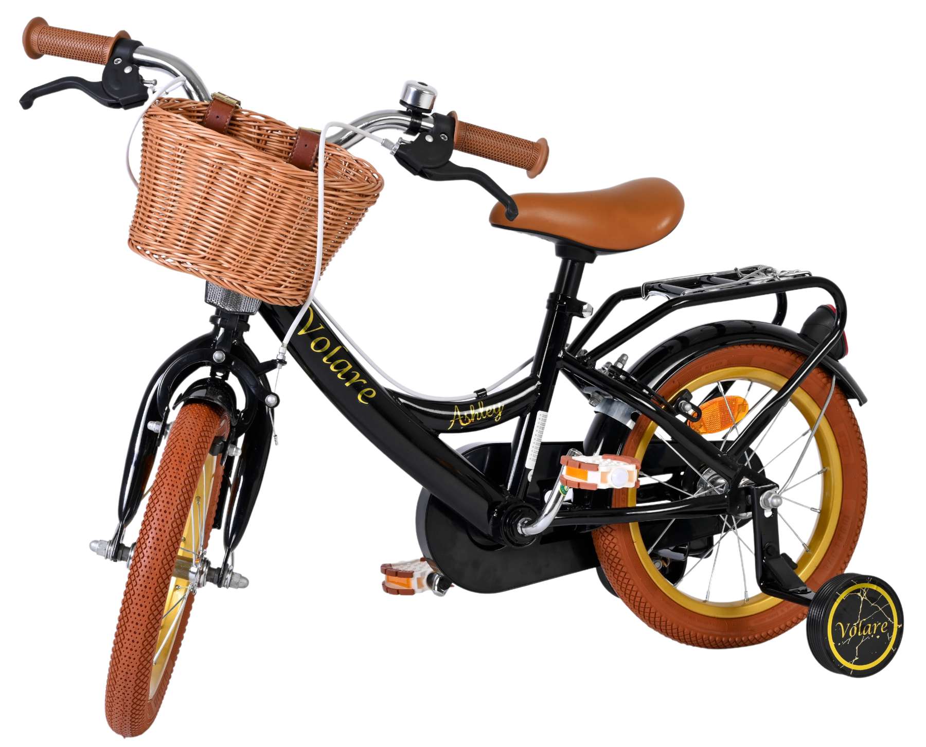 Volare Ashley Kinderfiets - Meisjes - 14 inch - Zwart - Twee Handremmen 8 Volare Ashley Kinderfiets - Meisjes - 14 inch - Zwart - Twee Handremmen - Afbeelding 8
