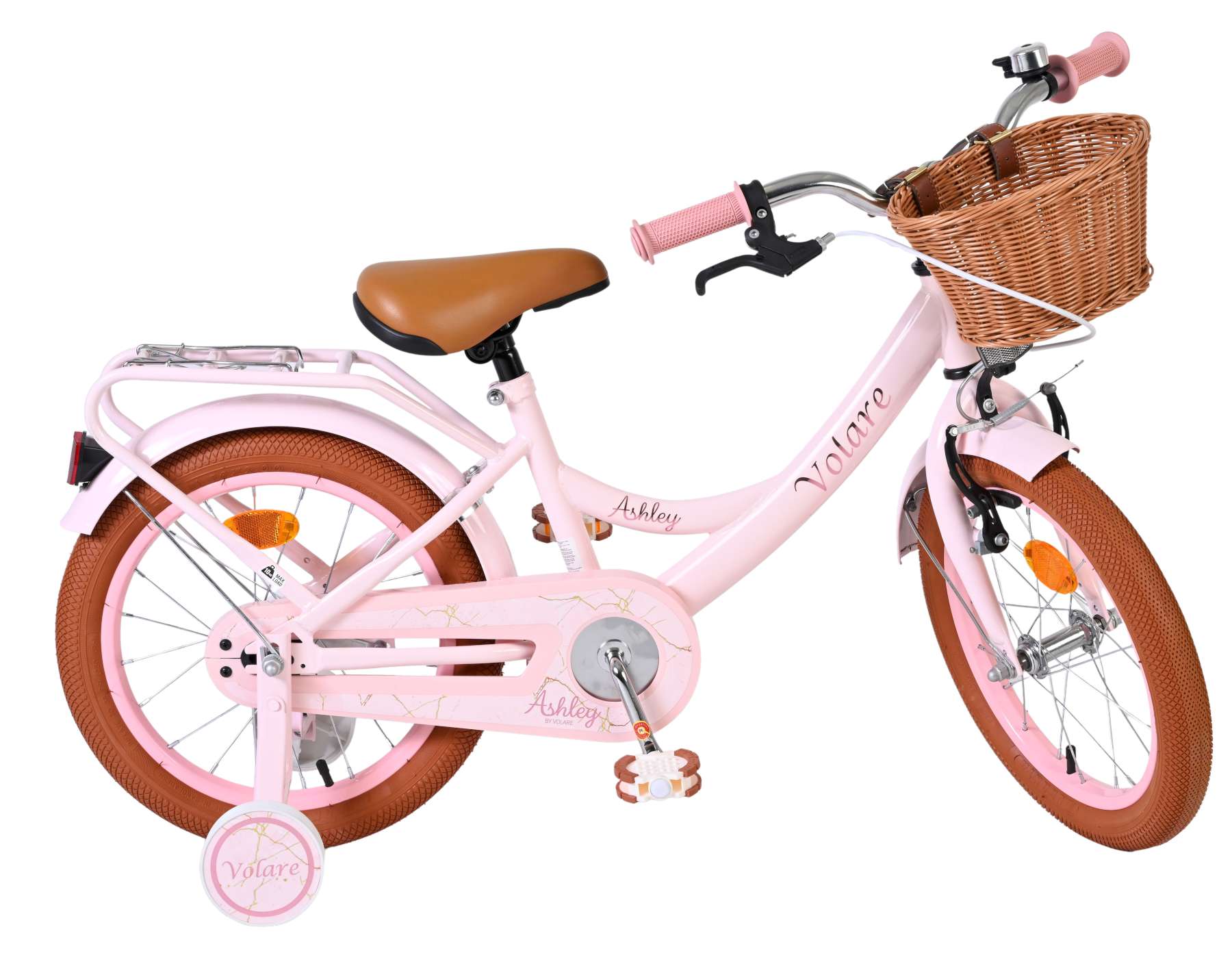 Volare Ashley Kinderfiets - Meisjes - 16 inch - Roze 10 Volare Ashley Kinderfiets - Meisjes - 16 inch - Roze - Afbeelding 10