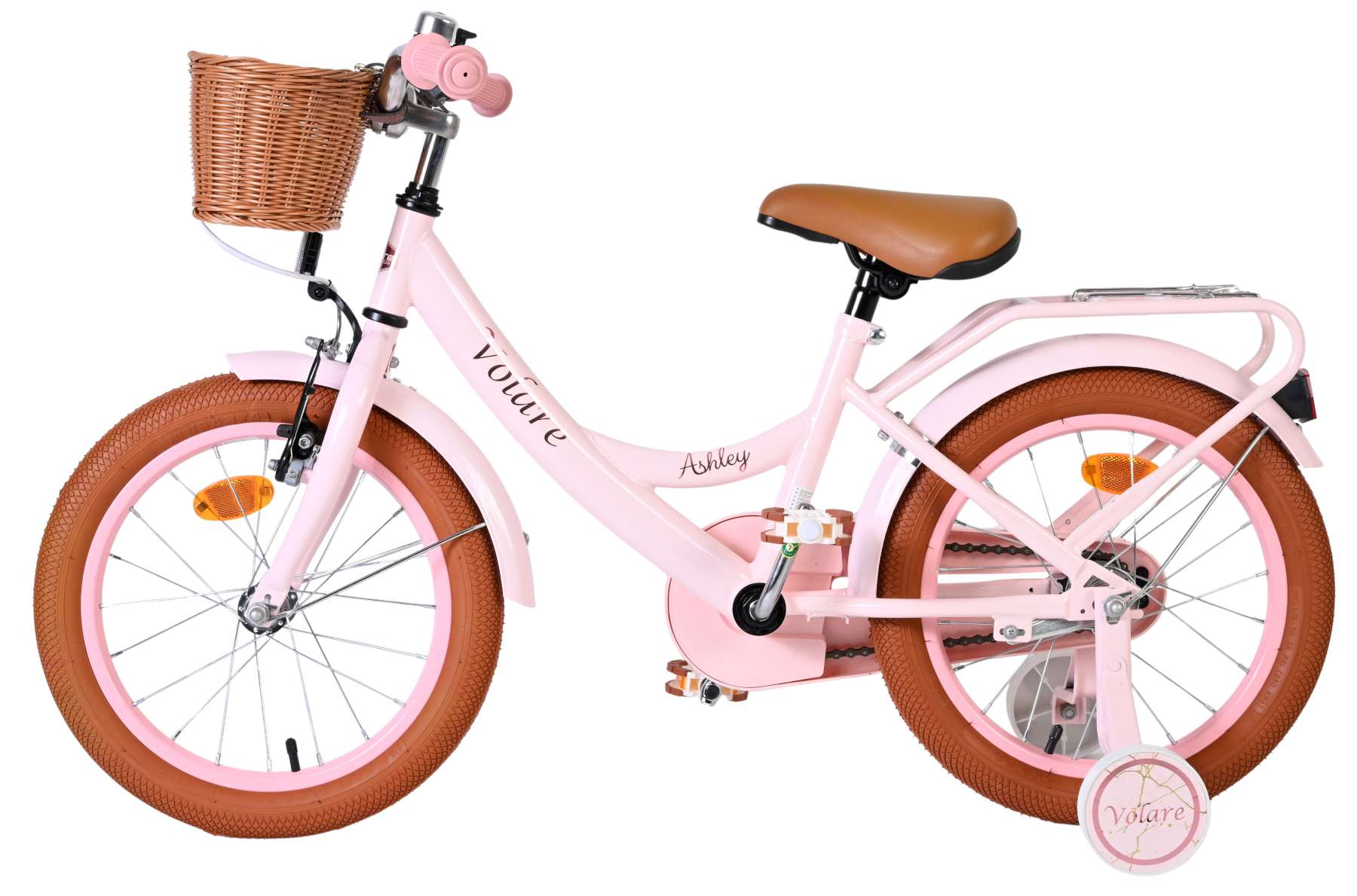 Volare Ashley Kinderfiets - Meisjes - 16 inch - Roze 7 Volare Ashley Kinderfiets - Meisjes - 16 inch - Roze - Afbeelding 7