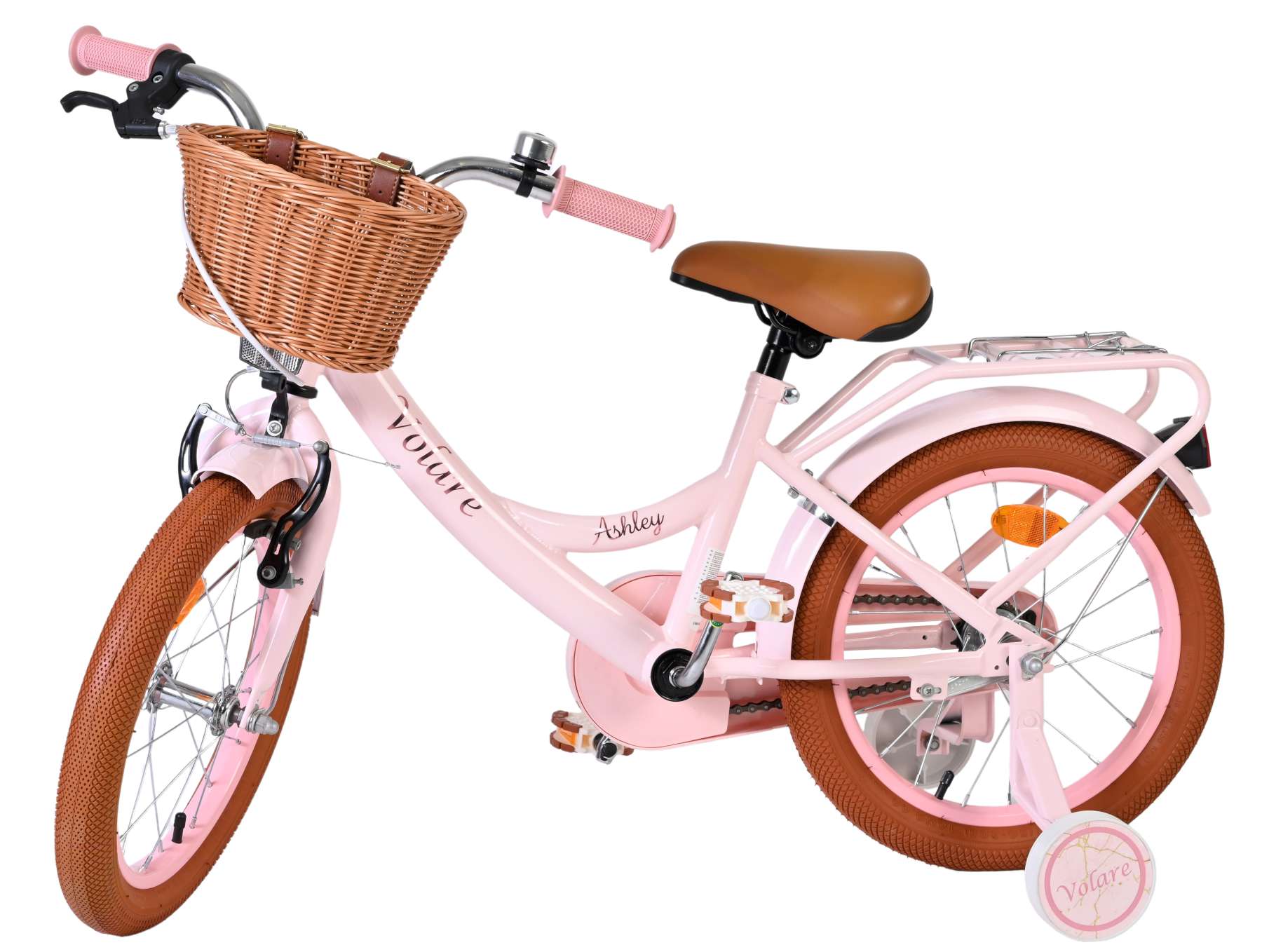 Volare Ashley Kinderfiets - Meisjes - 16 inch - Roze 8 Volare Ashley Kinderfiets - Meisjes - 16 inch - Roze - Afbeelding 8