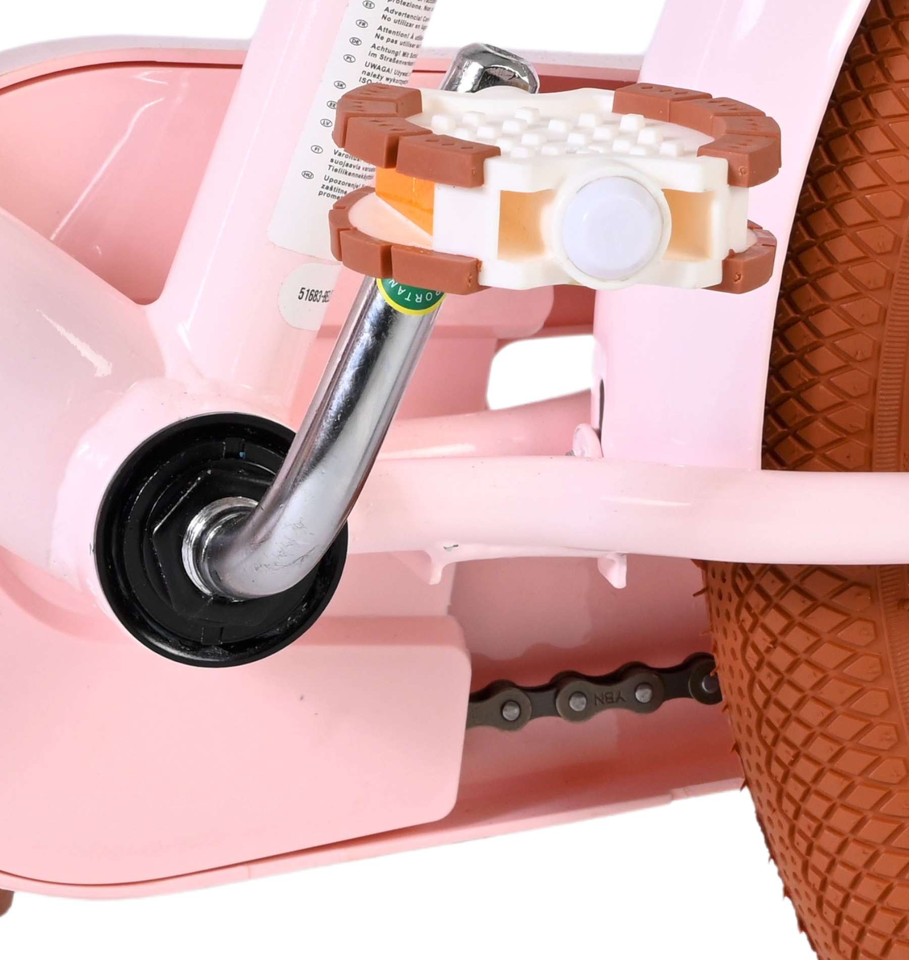 Volare Ashley Kinderfiets - Meisjes - 16 inch - Roze 9 Volare Ashley Kinderfiets - Meisjes - 16 inch - Roze - Afbeelding 9