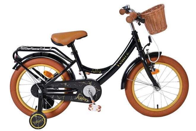 Volare Ashley Kinderfiets - Meisjes - 16 inch - Zwart 1 Volare Ashley Kinderfiets - Meisjes - 16 inch - Zwart