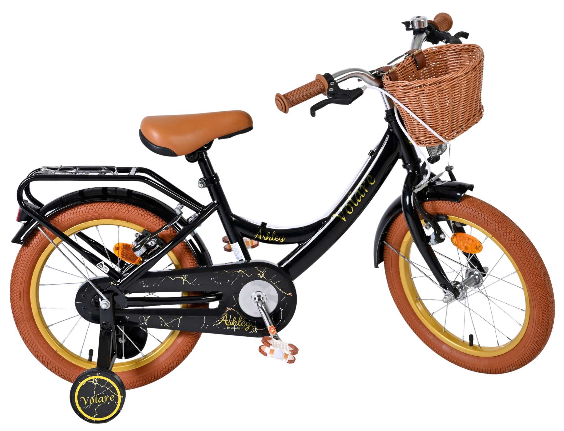 Volare Ashley Kinderfiets - Meisjes - 16 inch - Zwart - Twee Handremmen 10 Volare Ashley Kinderfiets - Meisjes - 16 inch - Zwart - Twee Handremmen - Afbeelding 10