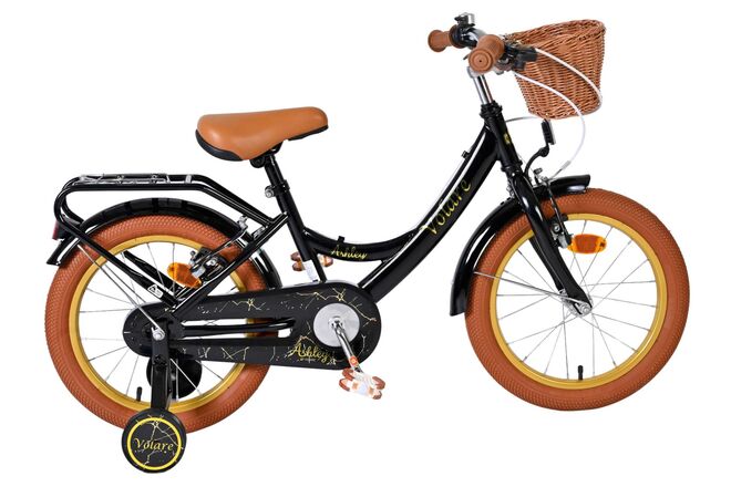 Volare Ashley Kinderfiets - Meisjes - 16 inch - Zwart - Twee Handremmen 1 Volare Ashley Kinderfiets - Meisjes - 16 inch - Zwart - Twee Handremmen