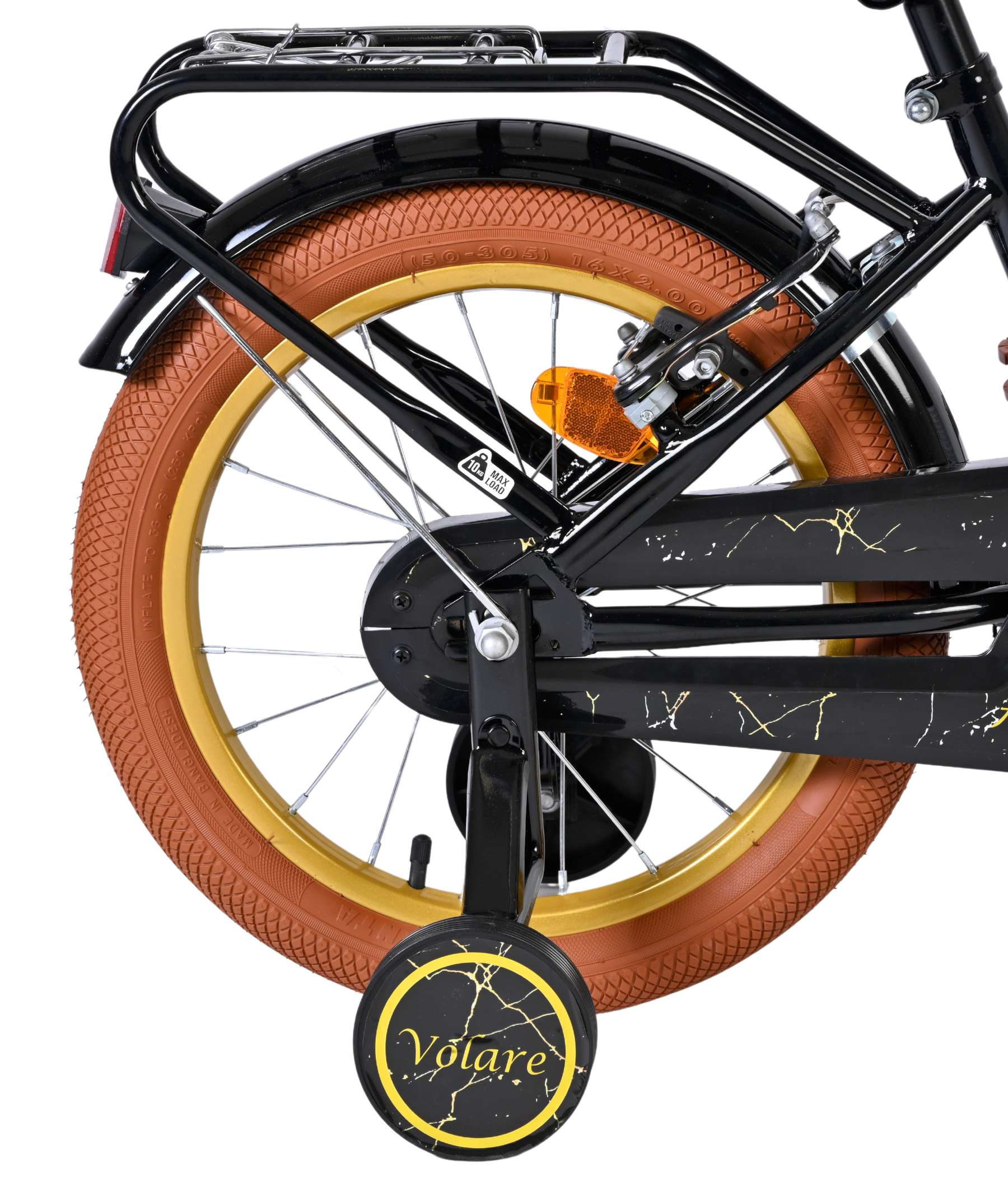 Volare Ashley Kinderfiets - Meisjes - 16 inch - Zwart - Twee Handremmen 2 Volare Ashley Kinderfiets - Meisjes - 16 inch - Zwart - Twee Handremmen - Afbeelding 2