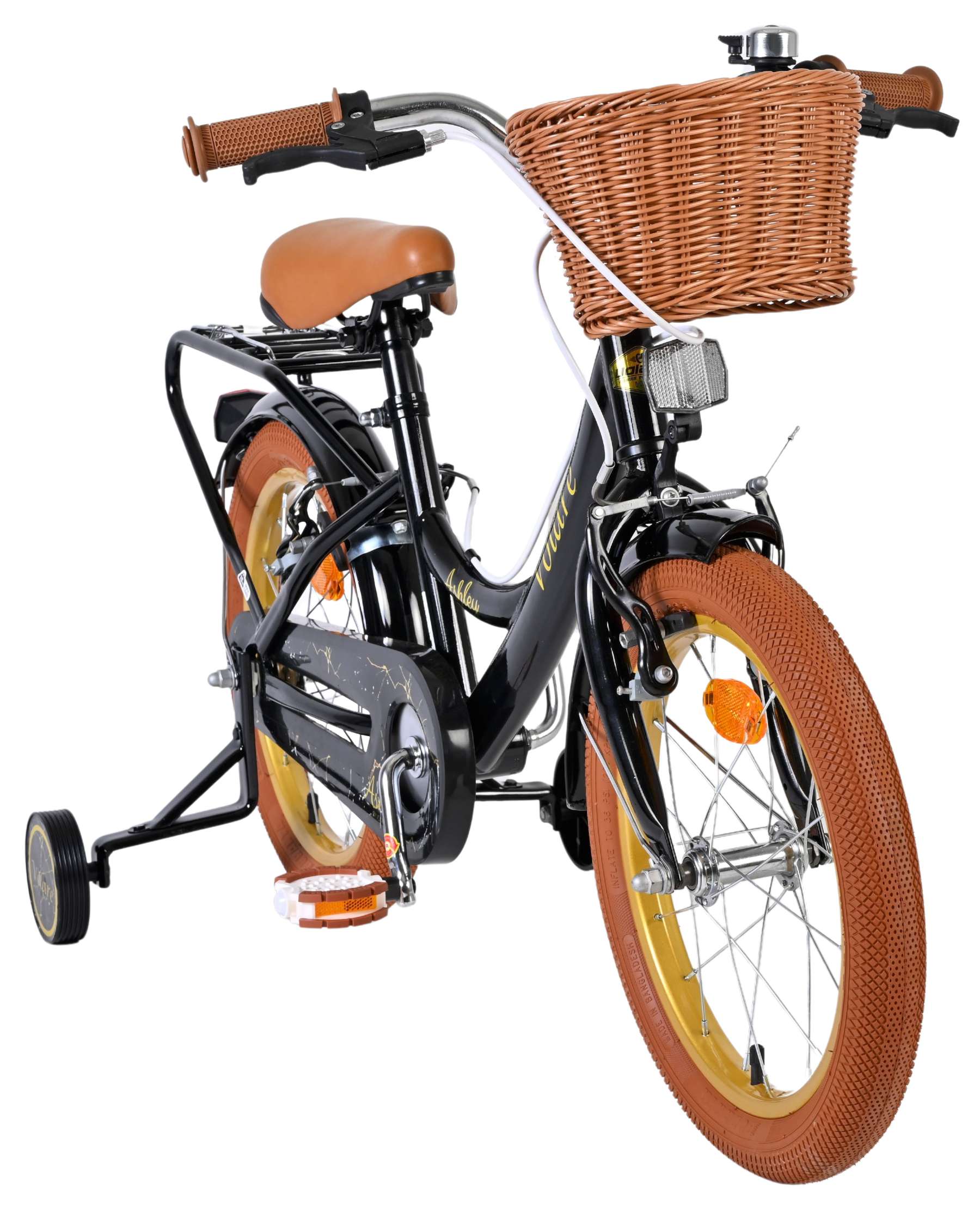Volare Ashley Kinderfiets - Meisjes - 16 inch - Zwart - Twee Handremmen 5 Volare Ashley Kinderfiets - Meisjes - 16 inch - Zwart - Twee Handremmen - Afbeelding 5