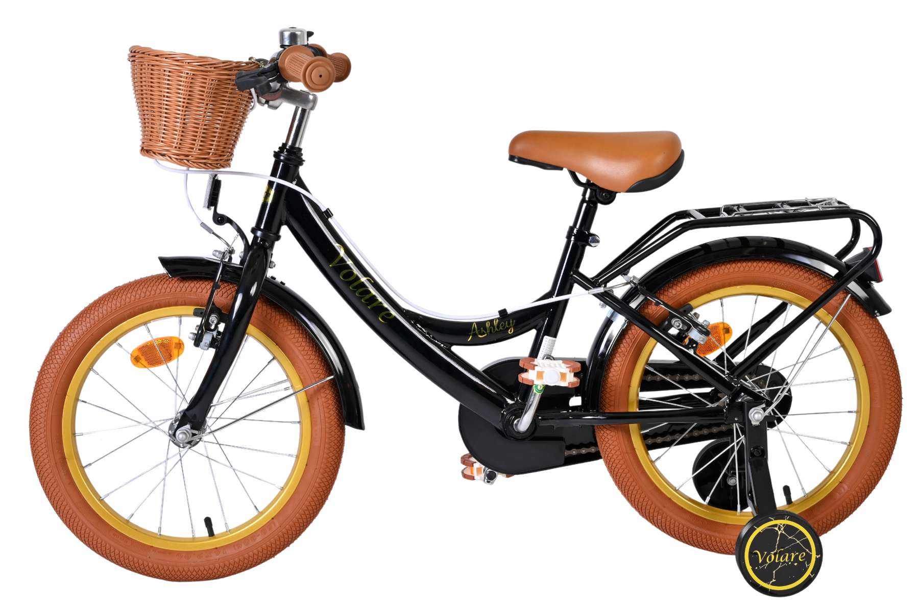 Volare Ashley Kinderfiets - Meisjes - 16 inch - Zwart - Twee Handremmen 7 Volare Ashley Kinderfiets - Meisjes - 16 inch - Zwart - Twee Handremmen - Afbeelding 7