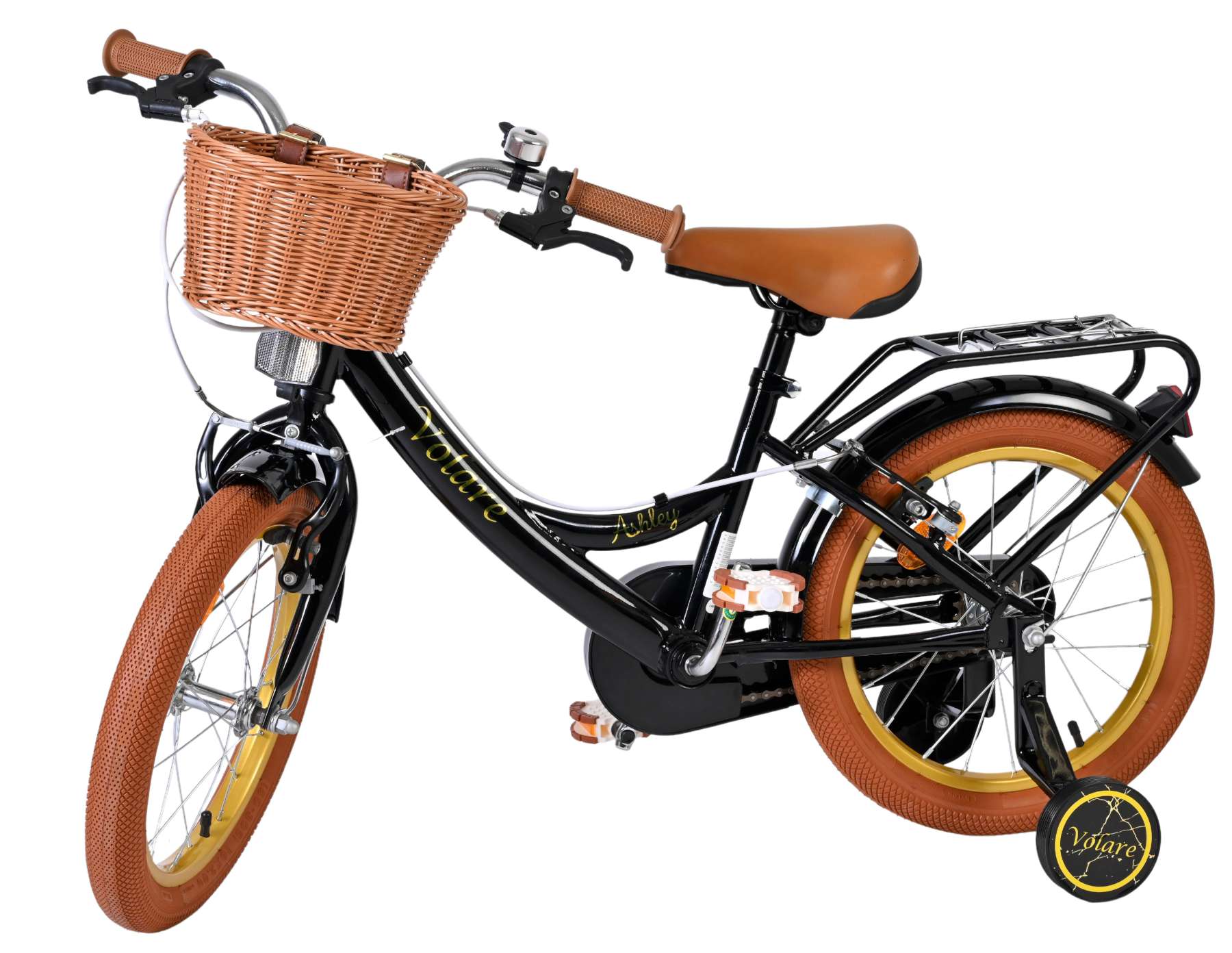 Volare Ashley Kinderfiets - Meisjes - 16 inch - Zwart - Twee Handremmen 8 Volare Ashley Kinderfiets - Meisjes - 16 inch - Zwart - Twee Handremmen - Afbeelding 8