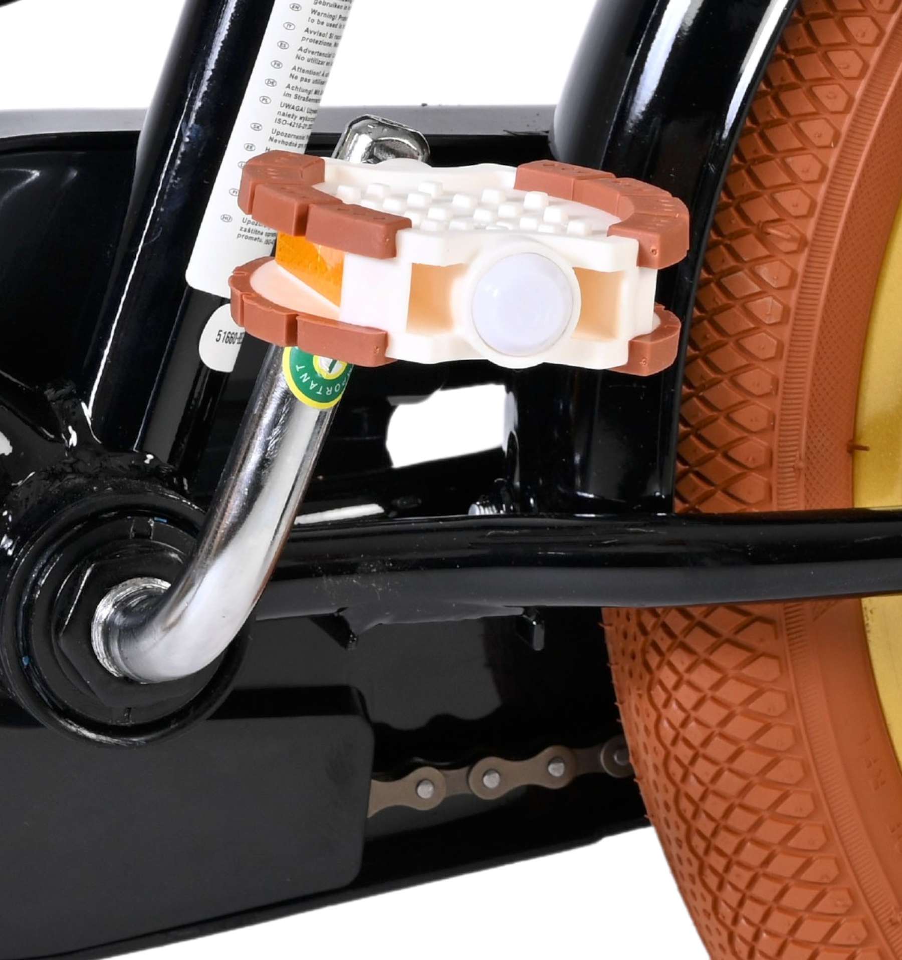 Volare Ashley Kinderfiets - Meisjes - 16 inch - Zwart - Twee Handremmen 9 Volare Ashley Kinderfiets - Meisjes - 16 inch - Zwart - Twee Handremmen - Afbeelding 9