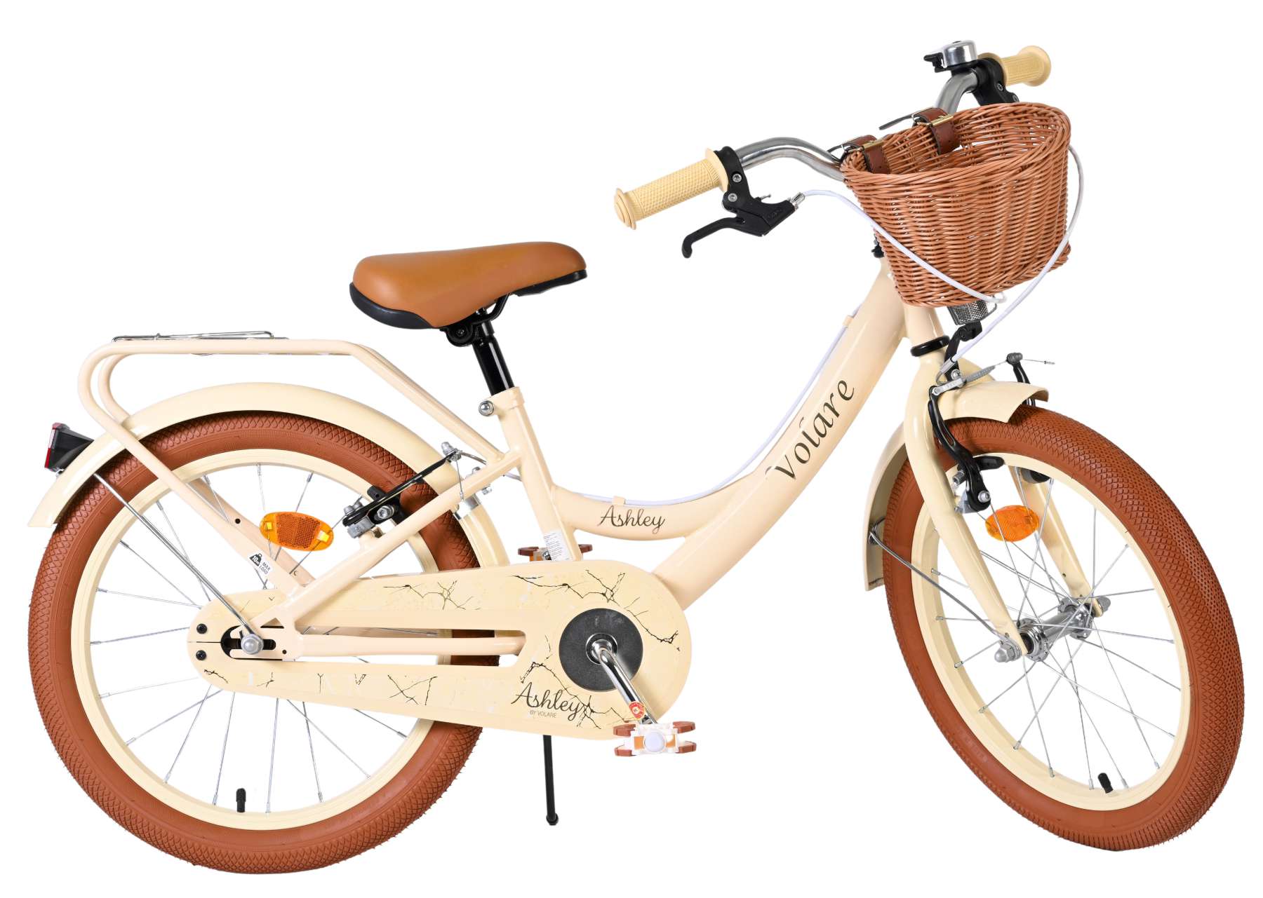 Volare Ashley Kinderfiets - Meisjes - 18 inch - Creme - Twee handremmen 10 Volare Ashley Kinderfiets - Meisjes - 18 inch - Creme - Twee handremmen - Afbeelding 10