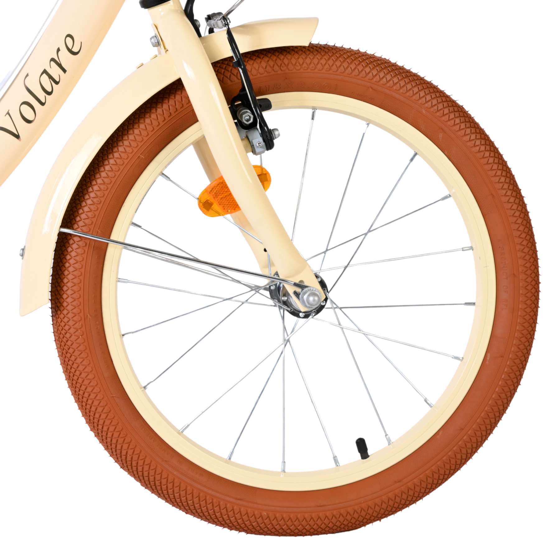 Volare Ashley Kinderfiets - Meisjes - 18 inch - Creme - Twee handremmen 3 Volare Ashley Kinderfiets - Meisjes - 18 inch - Creme - Twee handremmen - Afbeelding 3