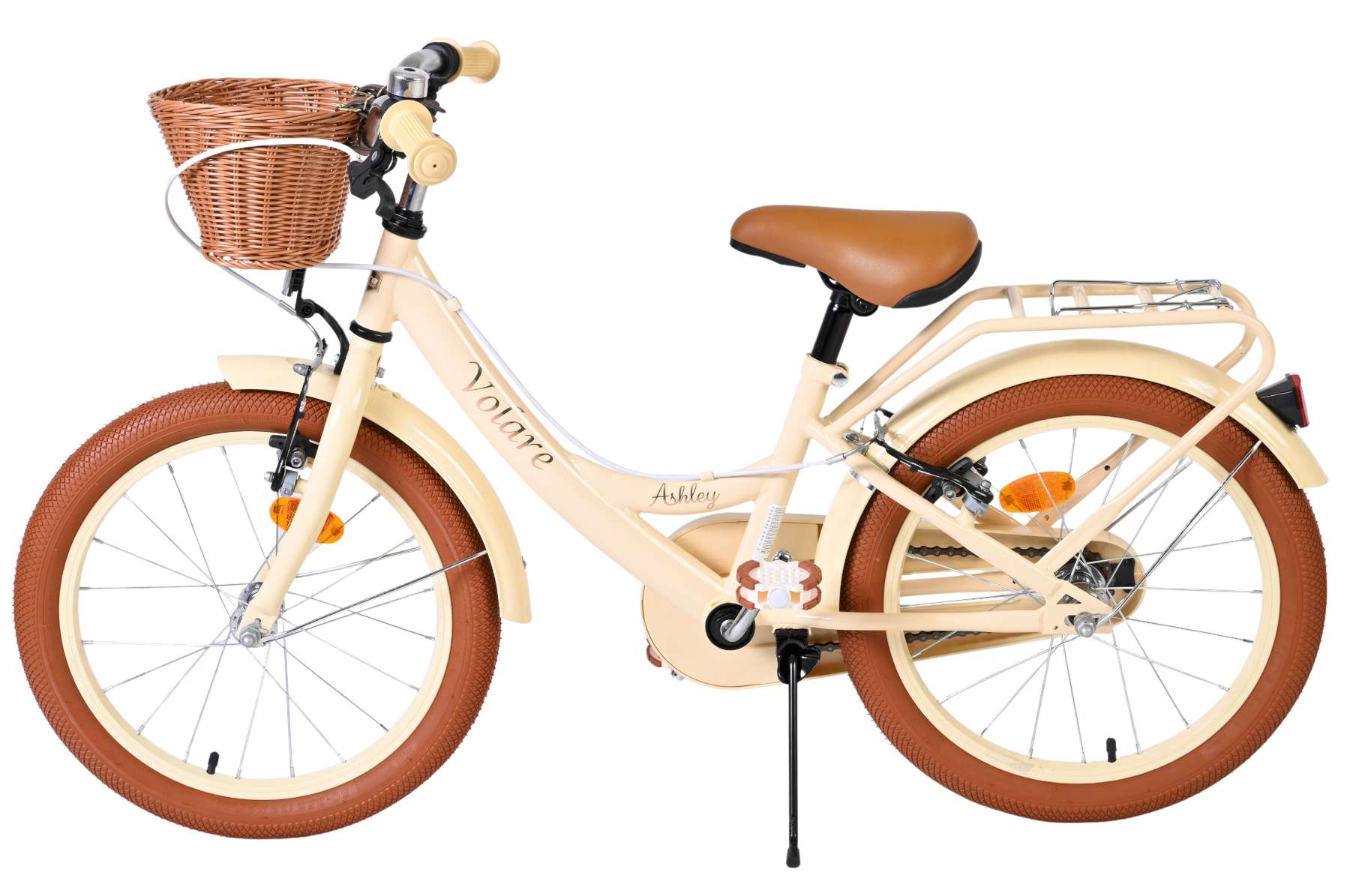 Volare Ashley Kinderfiets - Meisjes - 18 inch - Creme - Twee handremmen 7 Volare Ashley Kinderfiets - Meisjes - 18 inch - Creme - Twee handremmen - Afbeelding 7