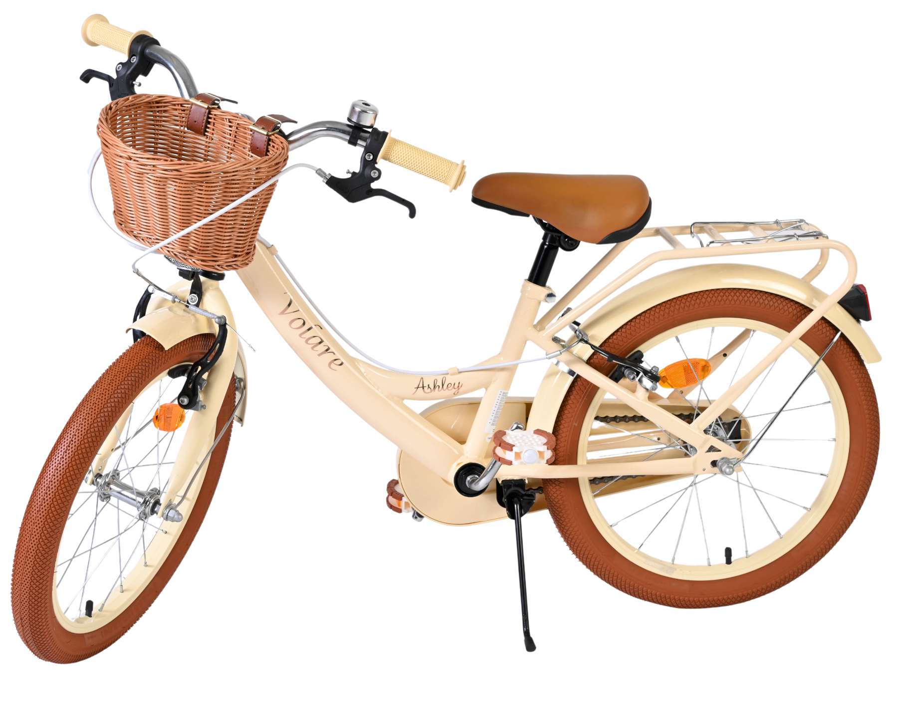 Volare Ashley Kinderfiets - Meisjes - 18 inch - Creme - Twee handremmen 8 Volare Ashley Kinderfiets - Meisjes - 18 inch - Creme - Twee handremmen - Afbeelding 8