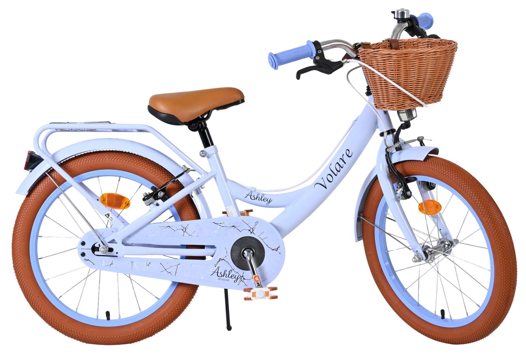 Volare Ashley Kinderfiets - Meisjes - 18 inch - Pastel Blauw - Twee handremmen 10 Volare Ashley Kinderfiets - Meisjes - 18 inch - Pastel Blauw - Twee handremmen - Afbeelding 10