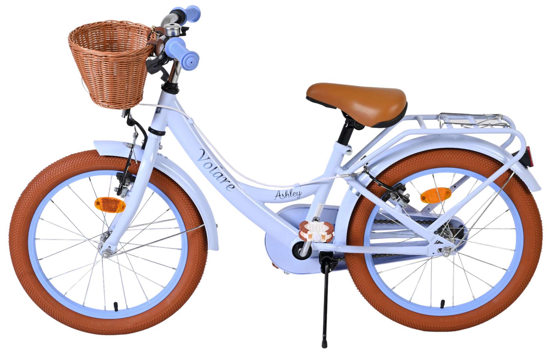 Volare Ashley Kinderfiets - Meisjes - 18 inch - Pastel Blauw - Twee handremmen 7 Volare Ashley Kinderfiets - Meisjes - 18 inch - Pastel Blauw - Twee handremmen - Afbeelding 7