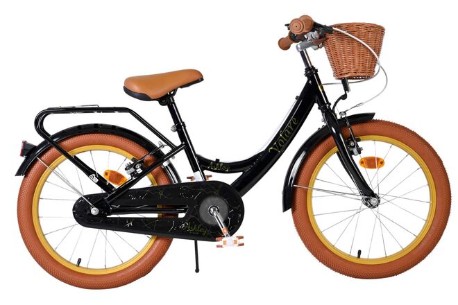 Volare Ashley Kinderfiets - Meisjes - 18 inch - Zwart - Twee handremmen 1 Volare Ashley Kinderfiets - Meisjes - 18 inch - Zwart - Twee handremmen