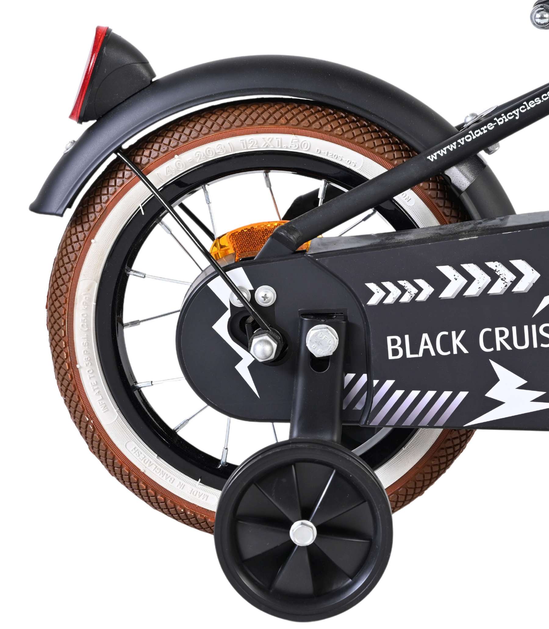 Volare Black Cruiser Kinderfiets - Jongens - 12 inch - Zwart 2 Volare Black Cruiser Kinderfiets - Jongens - 12 inch - Zwart - Afbeelding 2