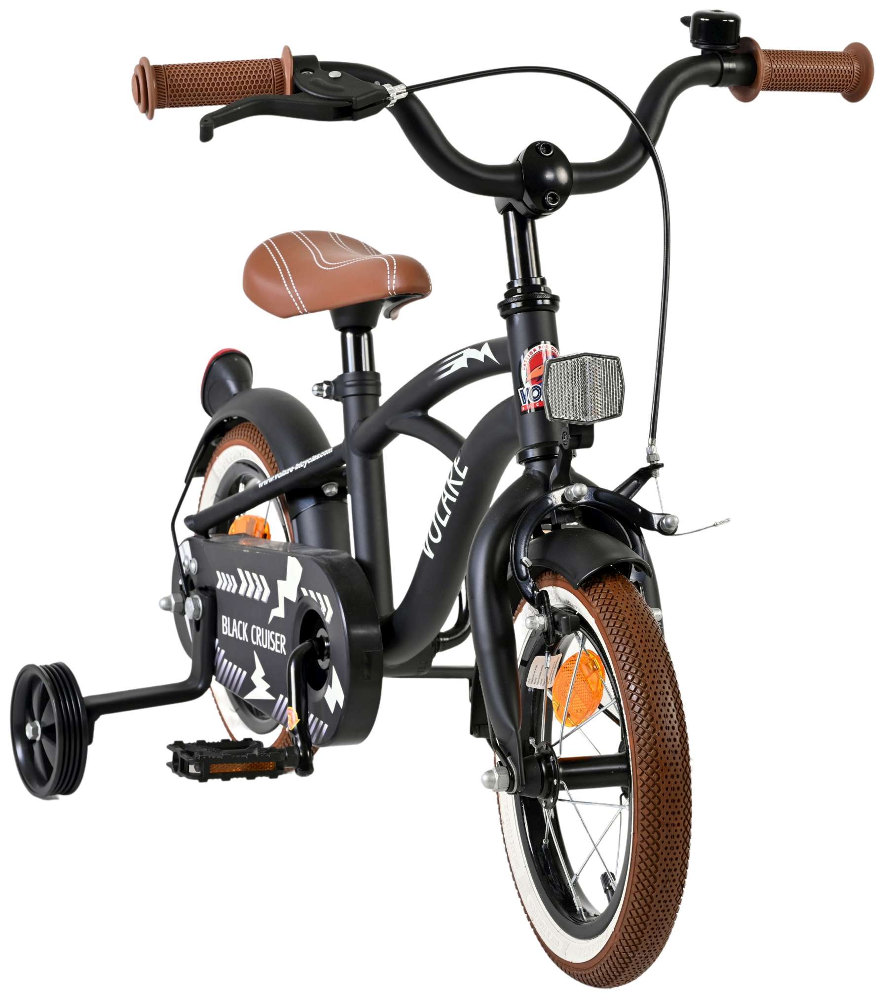 Volare Black Cruiser Kinderfiets - Jongens - 12 inch - Zwart 5 Volare Black Cruiser Kinderfiets - Jongens - 12 inch - Zwart - Afbeelding 5