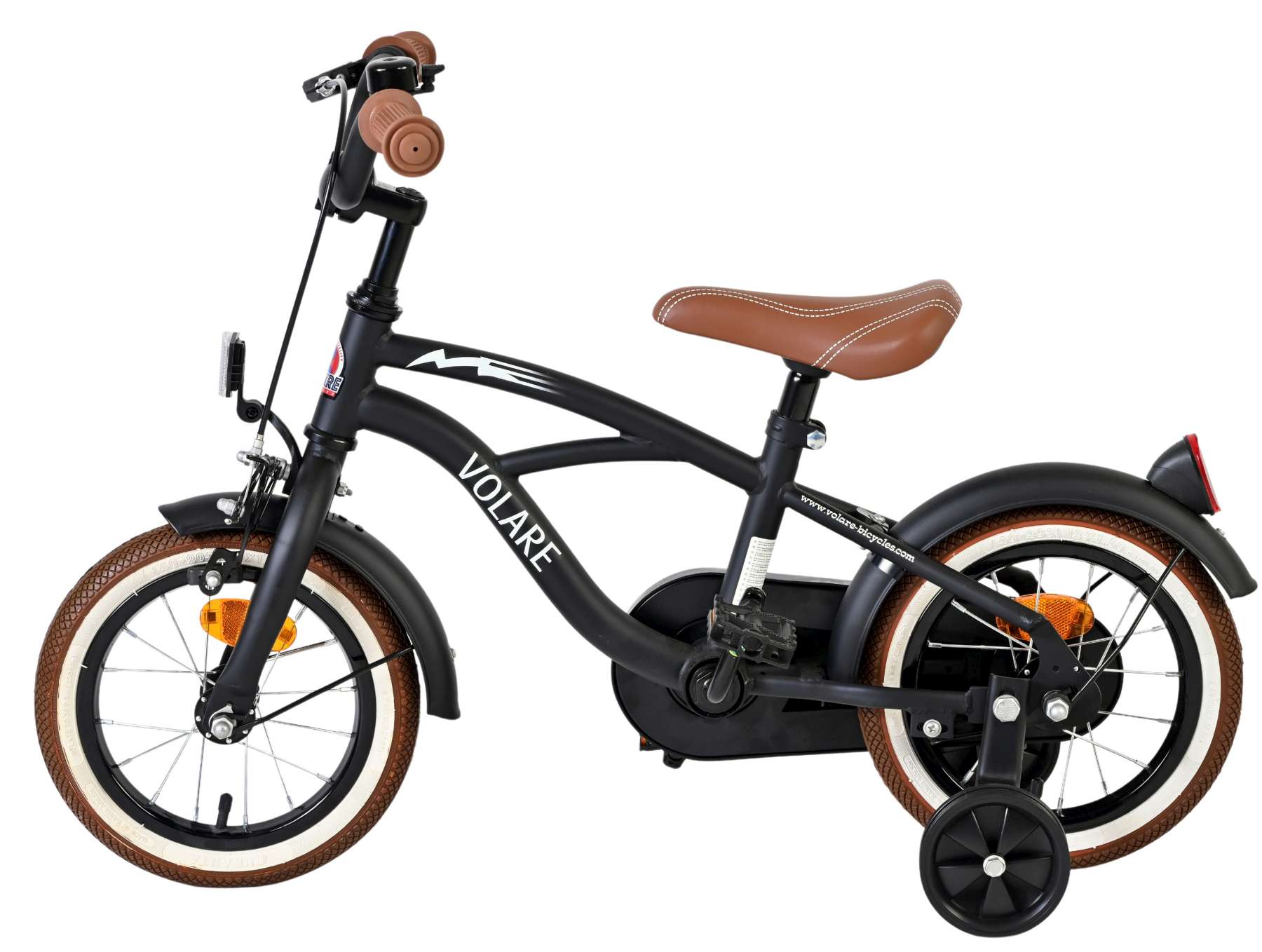 Volare Black Cruiser Kinderfiets - Jongens - 12 inch - Zwart 7 Volare Black Cruiser Kinderfiets - Jongens - 12 inch - Zwart - Afbeelding 7