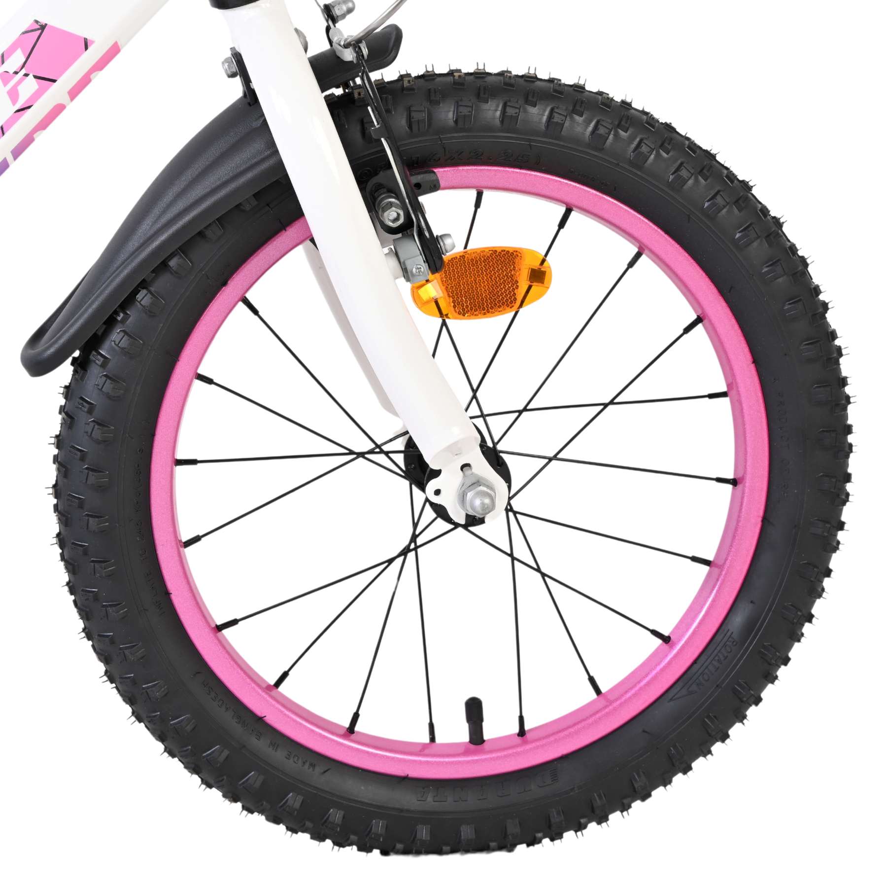 Volare Lily Kinderfiets - Meisjes - 16 inch - Wit Roze Paars 3 Volare Lily Kinderfiets - Meisjes - 16 inch - Wit Roze Paars - Afbeelding 3