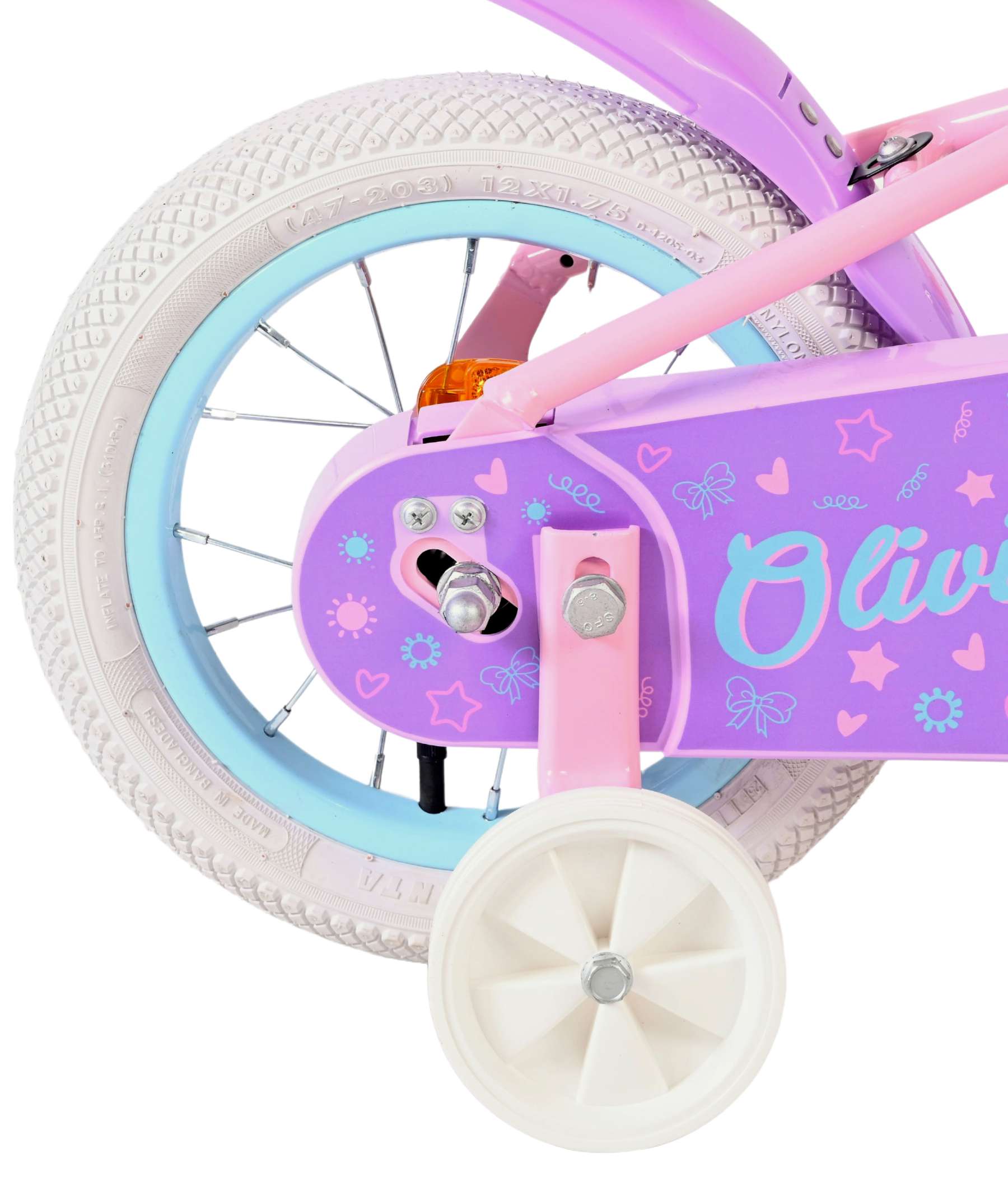 Volare Olivia Kinderfiets - Meisjes - 12 inch - Roze 2 Volare Olivia Kinderfiets - Meisjes - 12 inch - Roze - Afbeelding 2