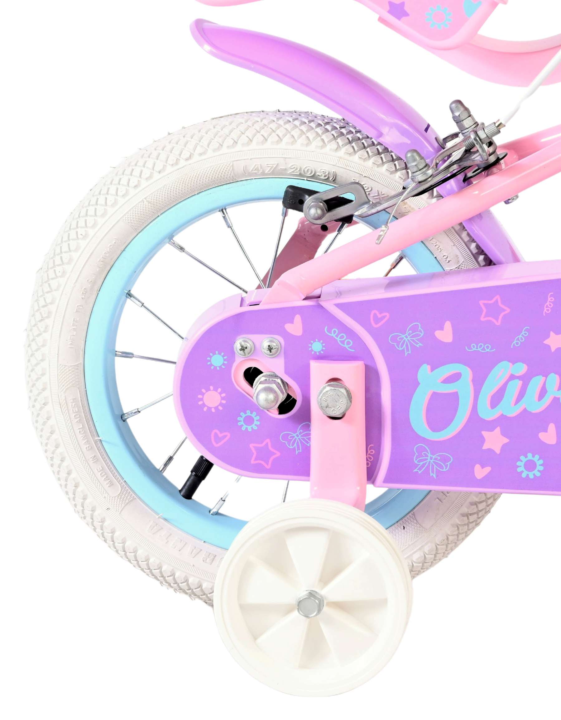 Volare Olivia Kinderfiets - Meisjes - 12 inch - Roze - Twee handremmen 2 Volare Olivia Kinderfiets - Meisjes - 12 inch - Roze - Twee handremmen - Afbeelding 2