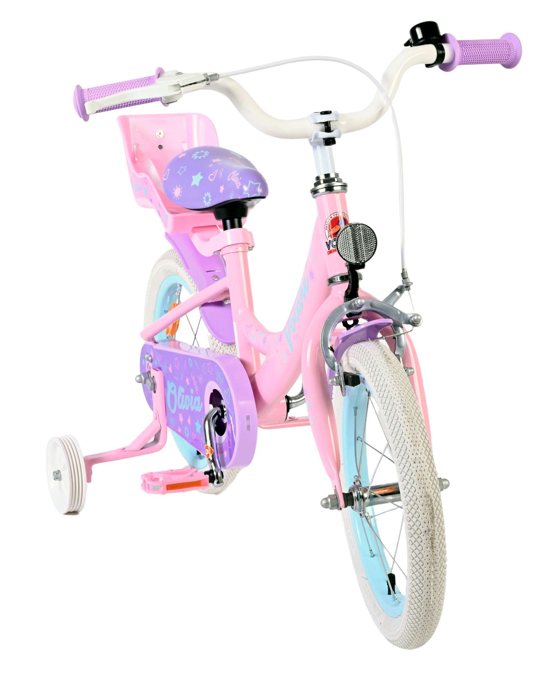 Volare Olivia Kinderfiets - Meisjes - 14 inch - Roze 5 Volare Olivia Kinderfiets - Meisjes - 14 inch - Roze - Afbeelding 5