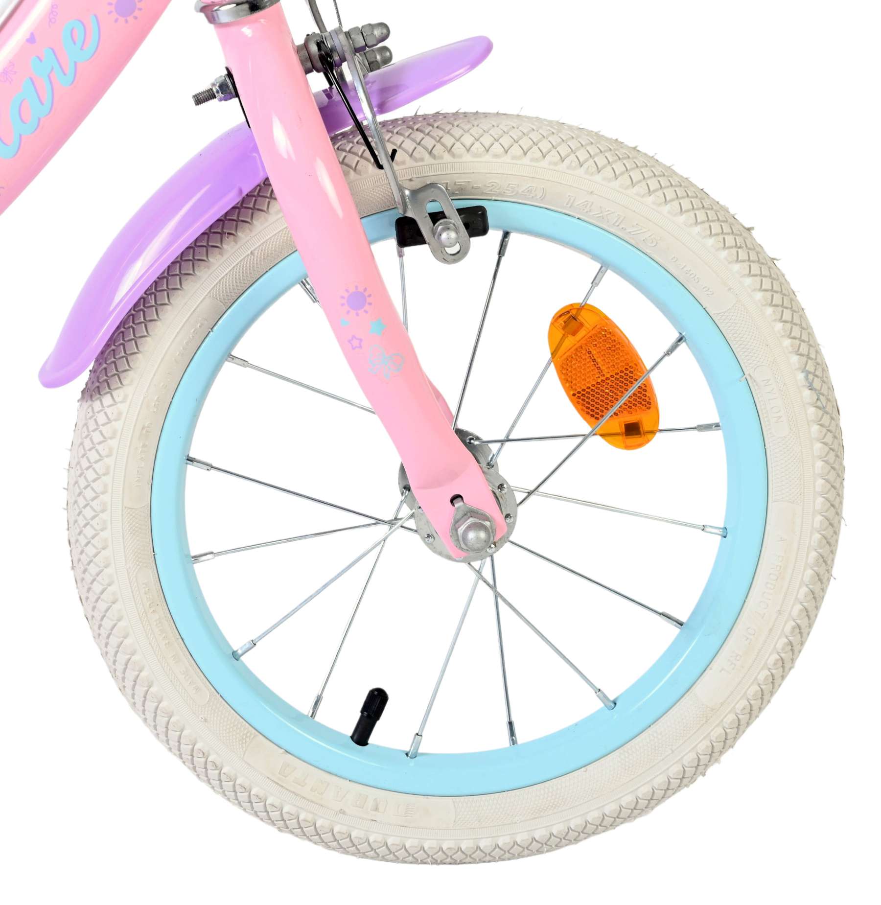 Volare Olivia Kinderfiets - Meisjes - 14 inch - Roze - Twee Handremmen 3 Volare Olivia Kinderfiets - Meisjes - 14 inch - Roze - Twee Handremmen - Afbeelding 3