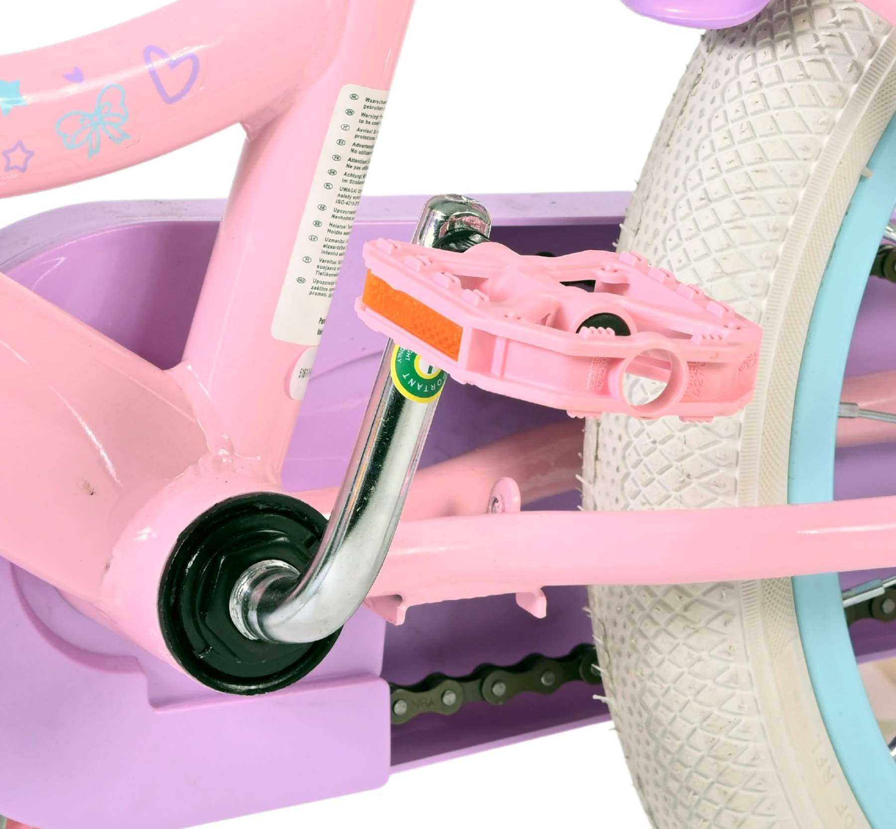 Volare Olivia Kinderfiets - Meisjes - 16 inch - Roze 9 Volare Olivia Kinderfiets - Meisjes - 16 inch - Roze - Afbeelding 9