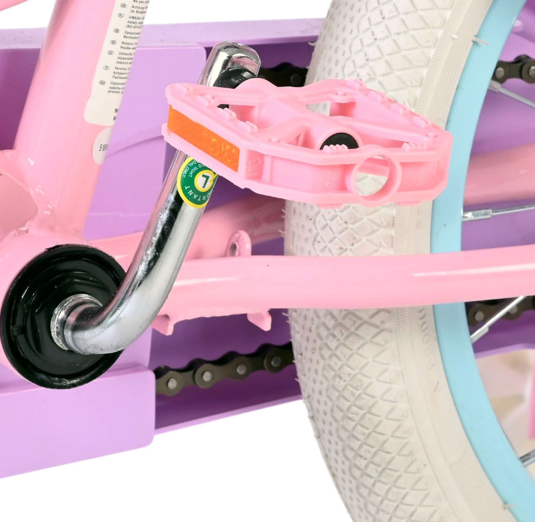 Volare Olivia Kinderfiets - Meisjes - 16 inch - Roze - Twee Handremmen 9 Volare Olivia Kinderfiets - Meisjes - 16 inch - Roze - Twee Handremmen - Afbeelding 9