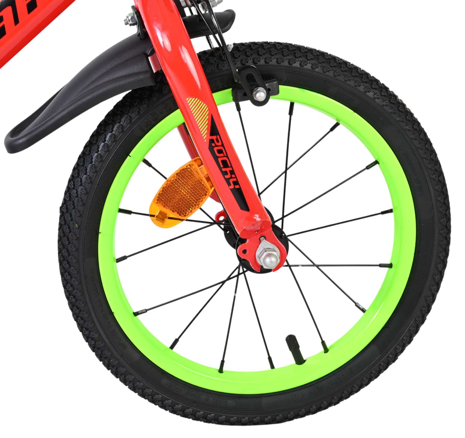 Volare Rocky Kinderfiets - Jongens - 14 inch - Rood 3 Volare Rocky Kinderfiets - Jongens - 14 inch - Rood - Afbeelding 3