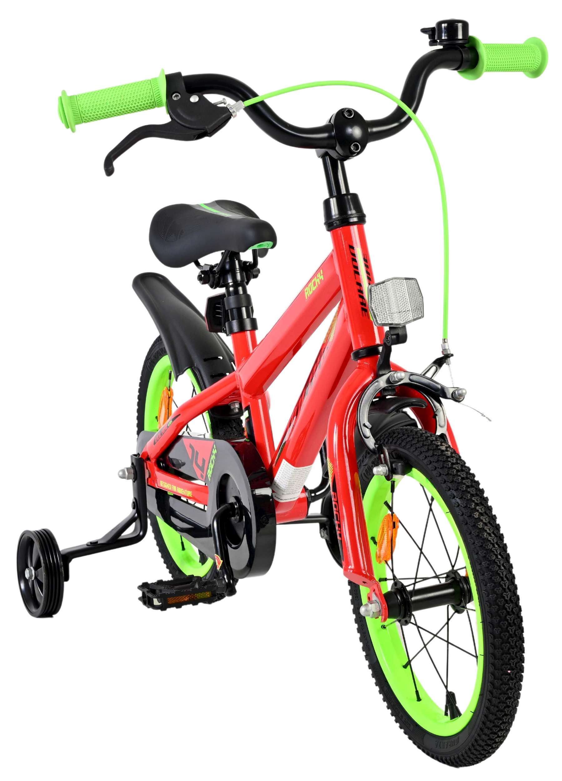 Volare Rocky Kinderfiets - Jongens - 14 inch - Rood 5 Volare Rocky Kinderfiets - Jongens - 14 inch - Rood - Afbeelding 5