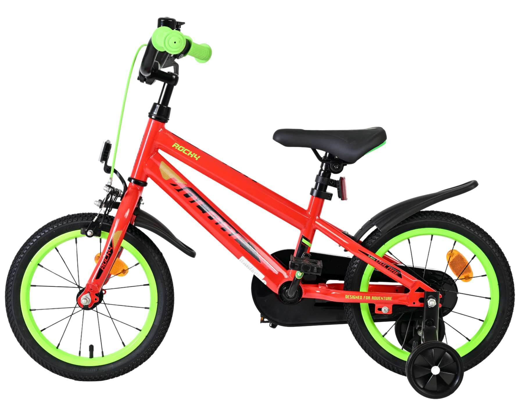Volare Rocky Kinderfiets - Jongens - 14 inch - Rood 7 Volare Rocky Kinderfiets - Jongens - 14 inch - Rood - Afbeelding 7