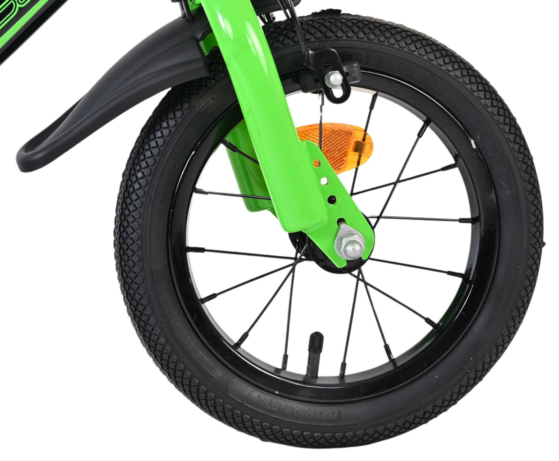 Volare Sportivo Kinderfiets - Jongens - 12 inch - Groen Zwart - Twee Handremmen 3 Volare Sportivo Kinderfiets - Jongens - 12 inch - Groen Zwart - Twee Handremmen - Afbeelding 3