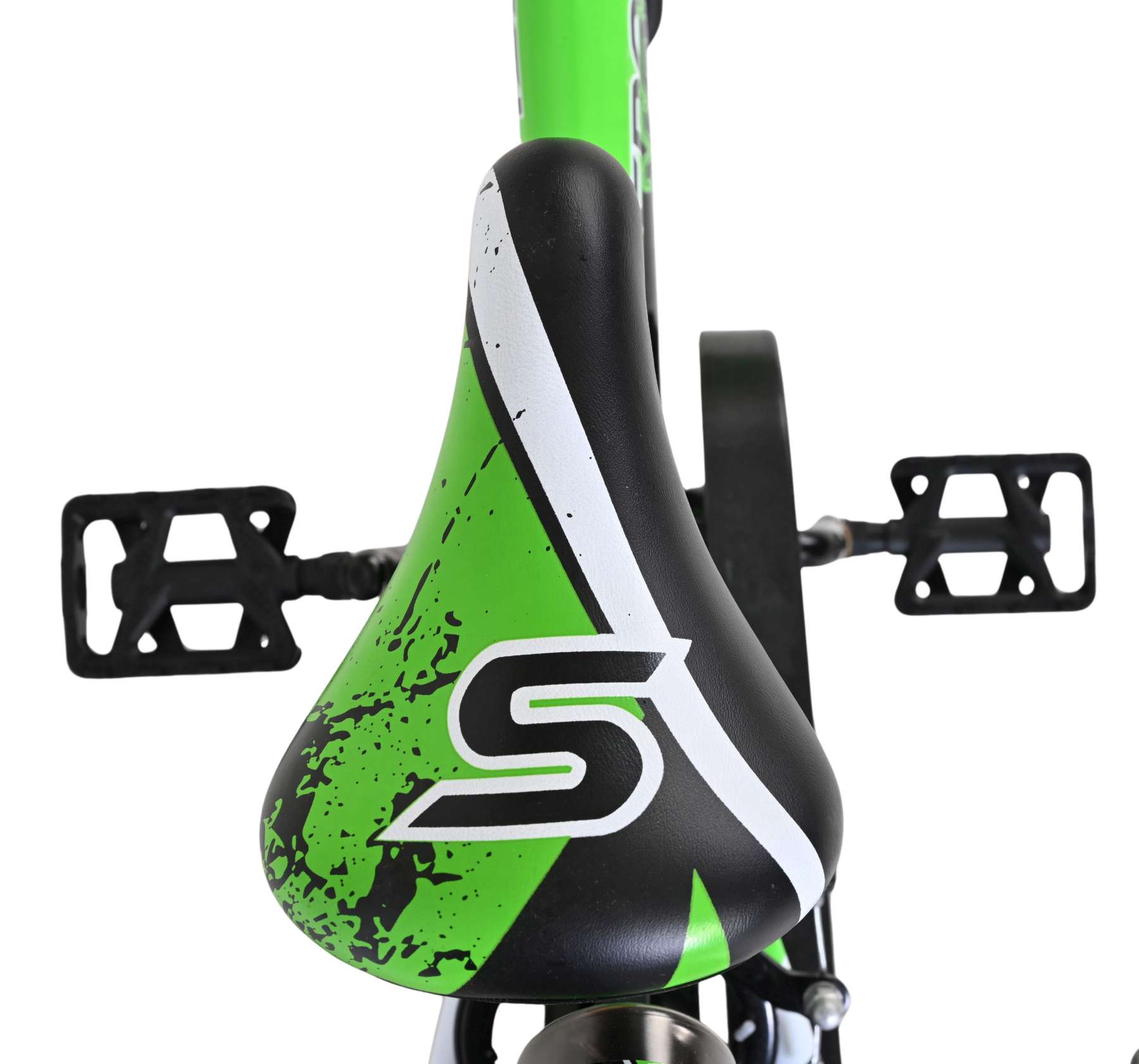 Volare Sportivo Kinderfiets - Jongens - 12 inch - Groen Zwart - Twee Handremmen 4 Volare Sportivo Kinderfiets - Jongens - 12 inch - Groen Zwart - Twee Handremmen - Afbeelding 4