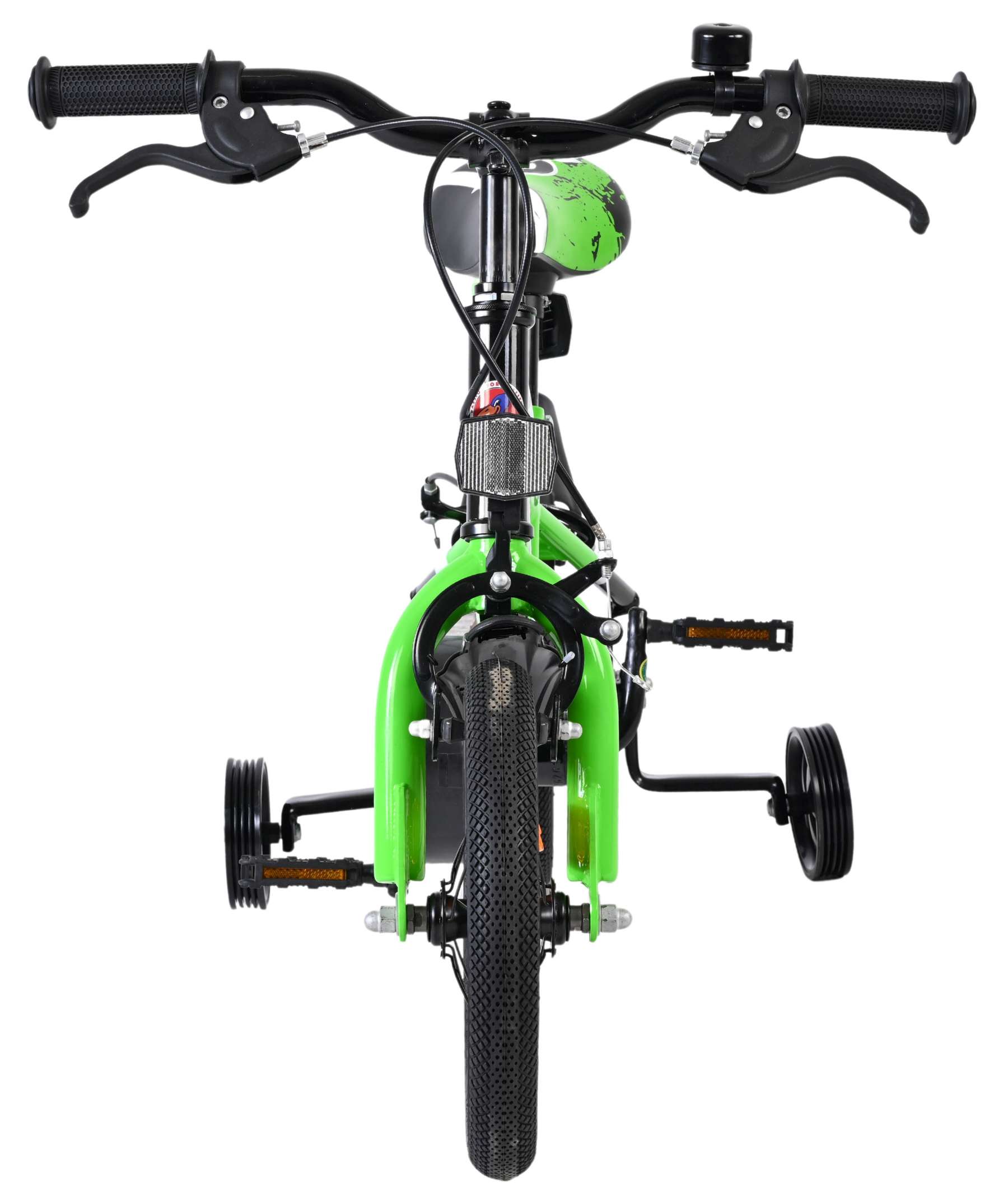 Volare Sportivo Kinderfiets - Jongens - 12 inch - Groen Zwart - Twee Handremmen 6 Volare Sportivo Kinderfiets - Jongens - 12 inch - Groen Zwart - Twee Handremmen - Afbeelding 6