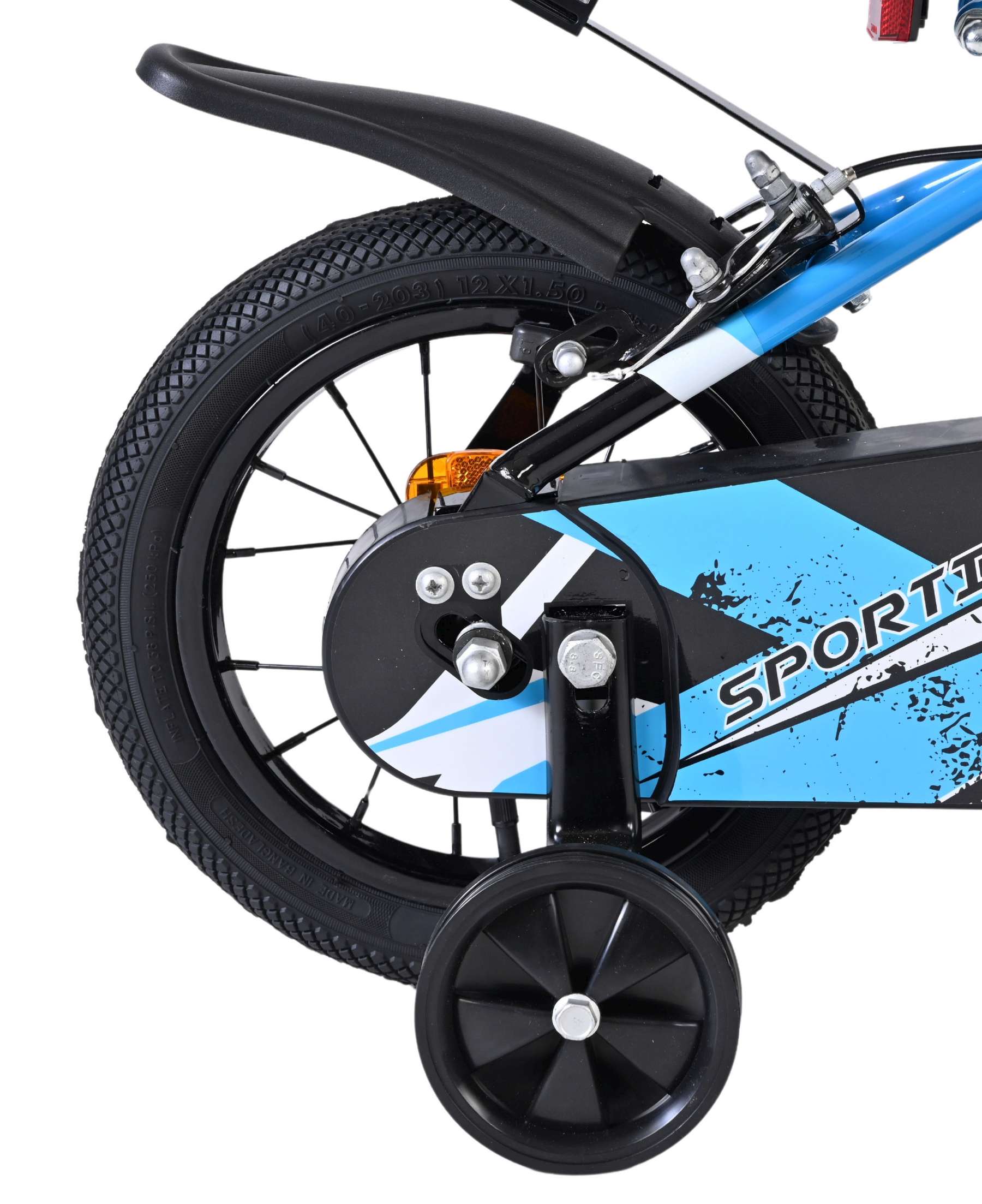 Volare Sportivo Kinderfiets - Jongens - 12 inch - Blauw Zwart - Twee Handremmen 2 Volare Sportivo Kinderfiets - Jongens - 12 inch - Blauw Zwart - Twee Handremmen - Afbeelding 2