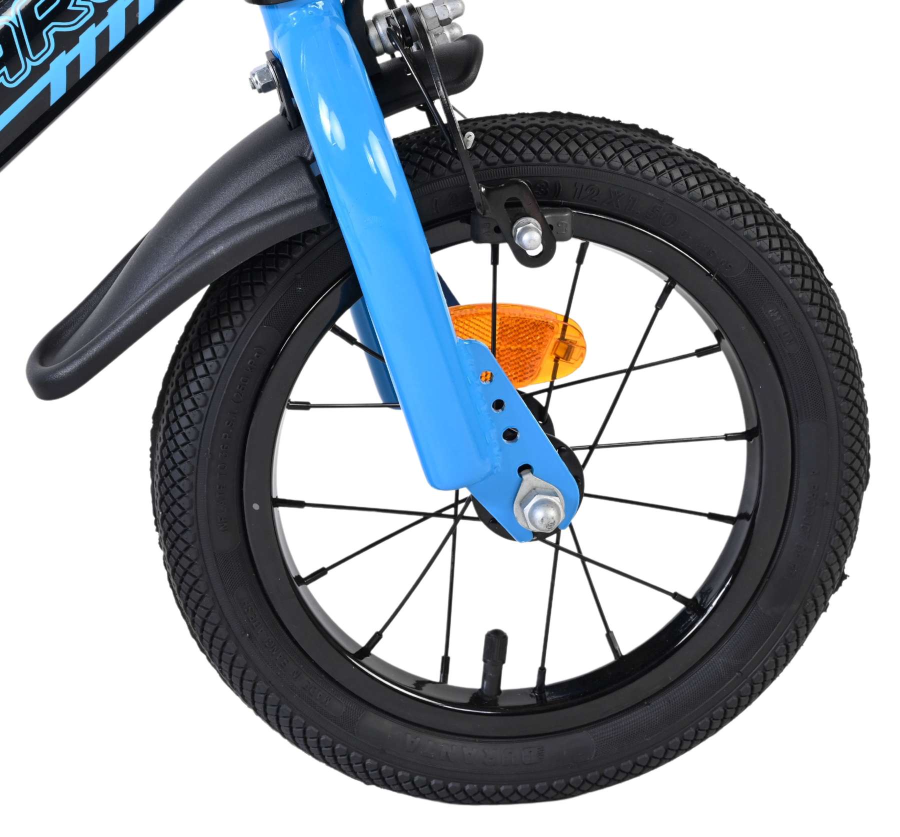 Volare Sportivo Kinderfiets - Jongens - 12 inch - Blauw Zwart - Twee Handremmen 3 Volare Sportivo Kinderfiets - Jongens - 12 inch - Blauw Zwart - Twee Handremmen - Afbeelding 3
