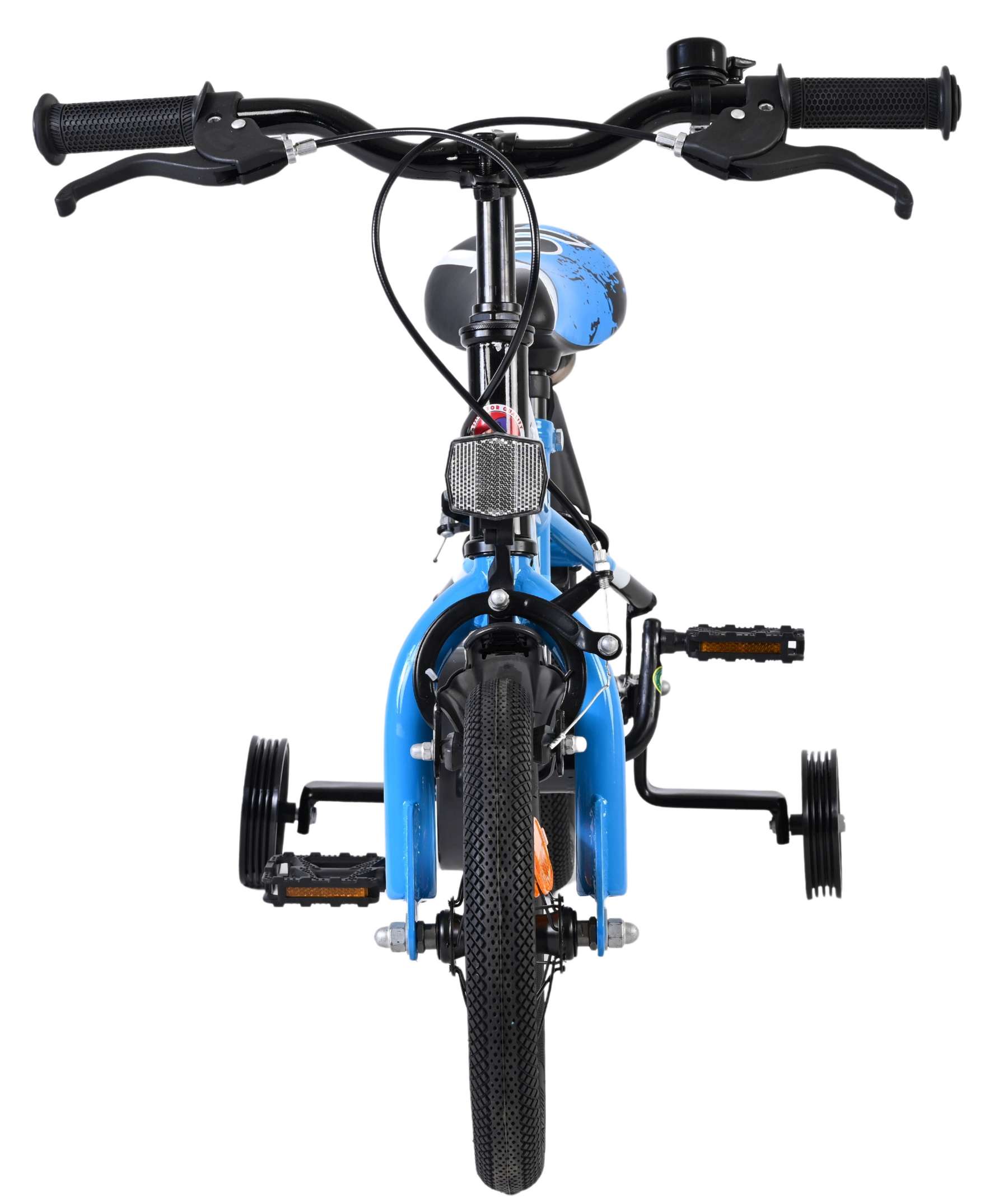 Volare Sportivo Kinderfiets - Jongens - 12 inch - Blauw Zwart - Twee Handremmen 6 Volare Sportivo Kinderfiets - Jongens - 12 inch - Blauw Zwart - Twee Handremmen - Afbeelding 6