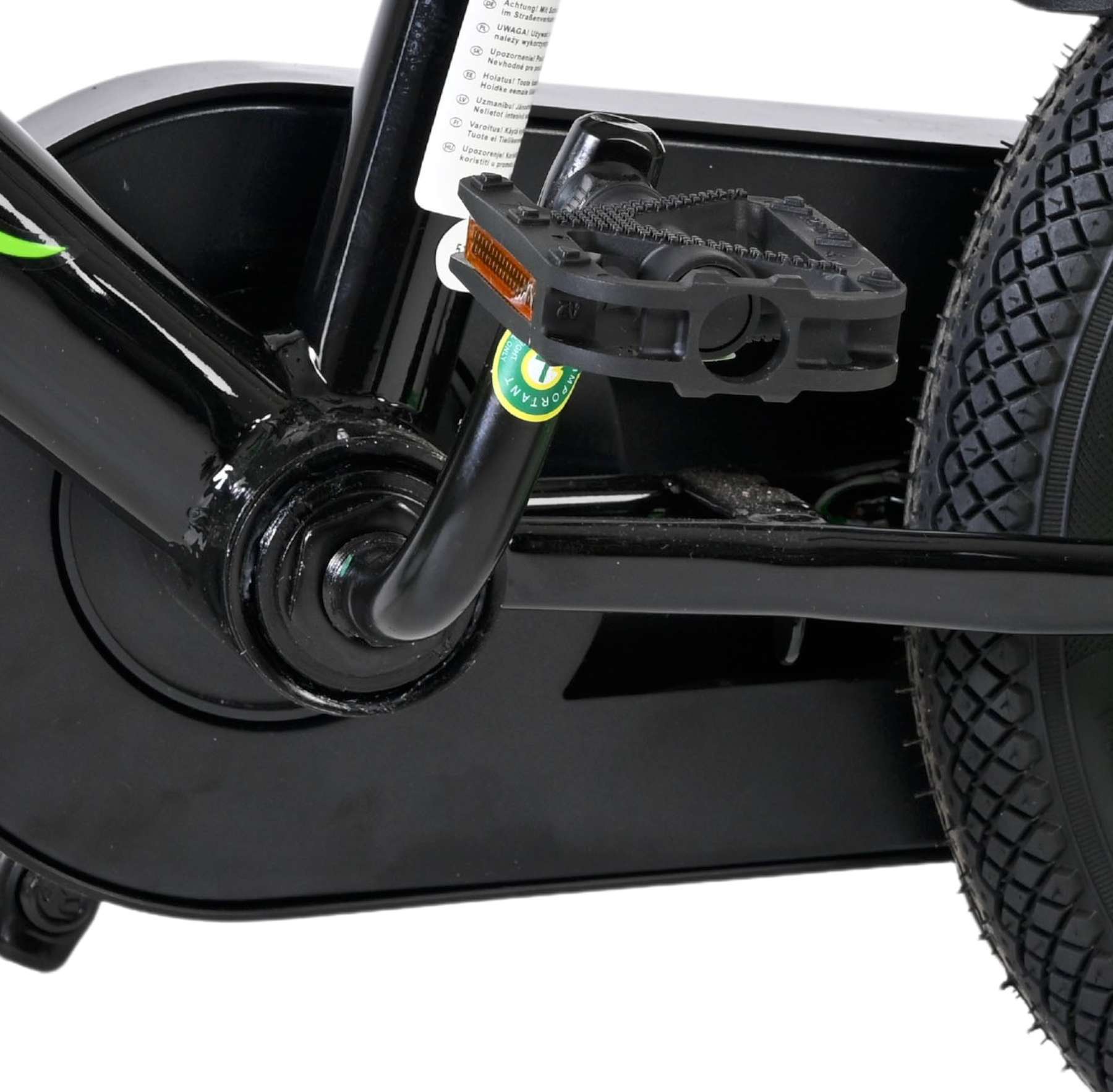 Volare Strike Kinderfiets - Jongens - 12 inch - Zwart Groen - Twee Handremmen 9 Volare Strike Kinderfiets - Jongens - 12 inch - Zwart Groen - Twee Handremmen - Afbeelding 9