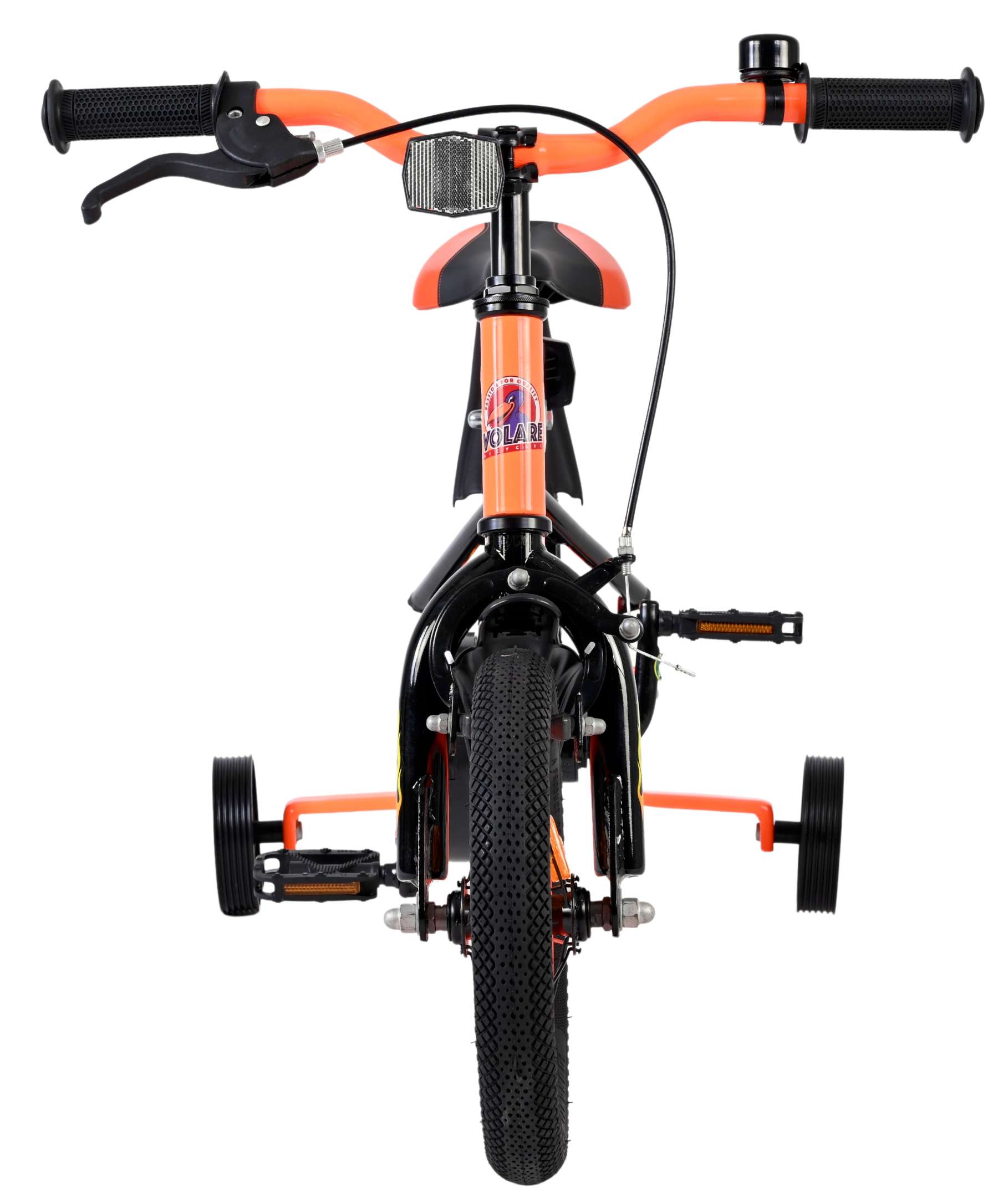 Volare Strike Kinderfiets - Jongens - 12 inch - Zwart Oranje 6 Volare Strike Kinderfiets - Jongens - 12 inch - Zwart Oranje - Afbeelding 6