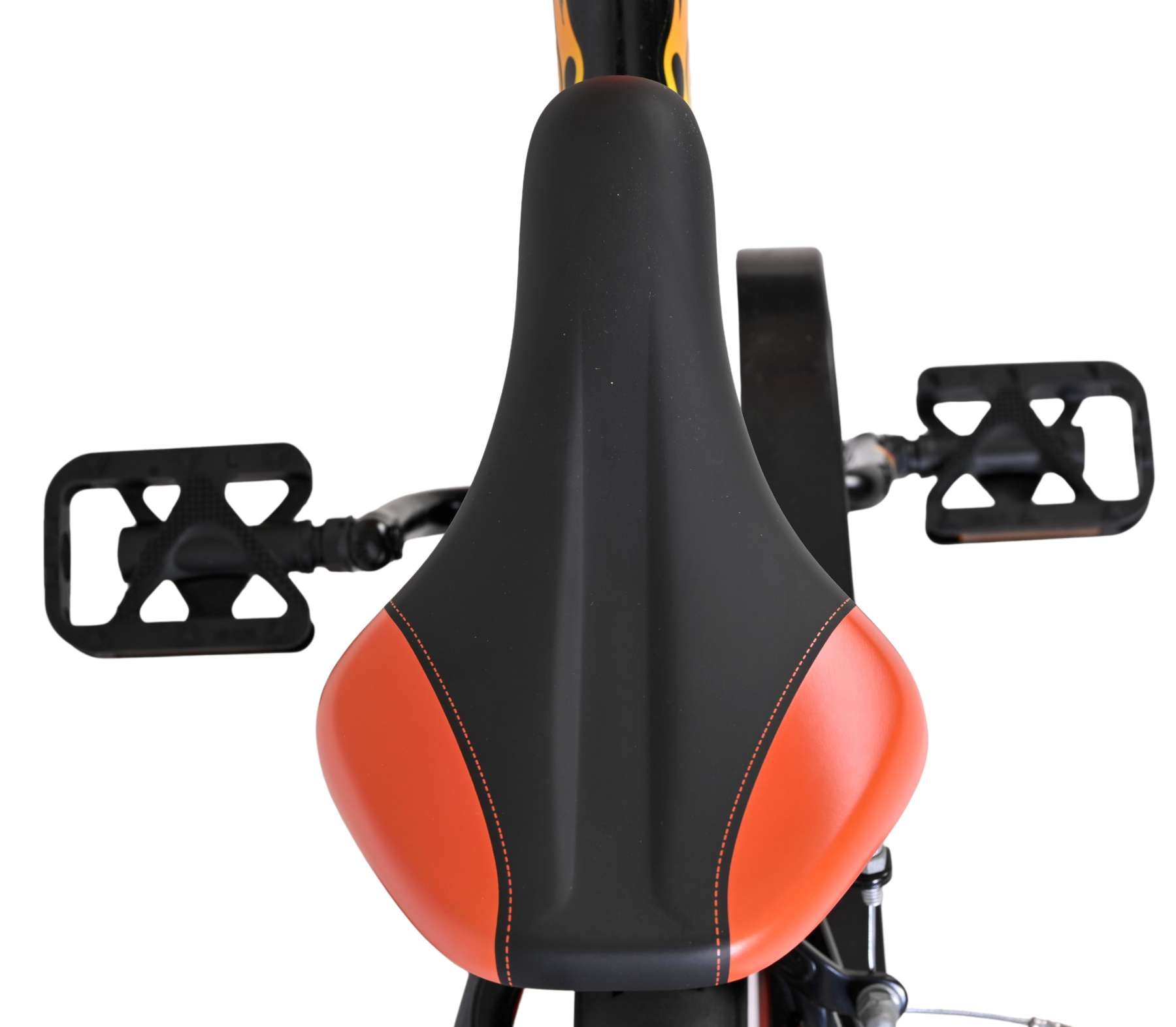 Volare Strike Kinderfiets - Jongens - 12 inch - Zwart Oranje - Twee Handremmen 4 Volare Strike Kinderfiets - Jongens - 12 inch - Zwart Oranje - Twee Handremmen - Afbeelding 4