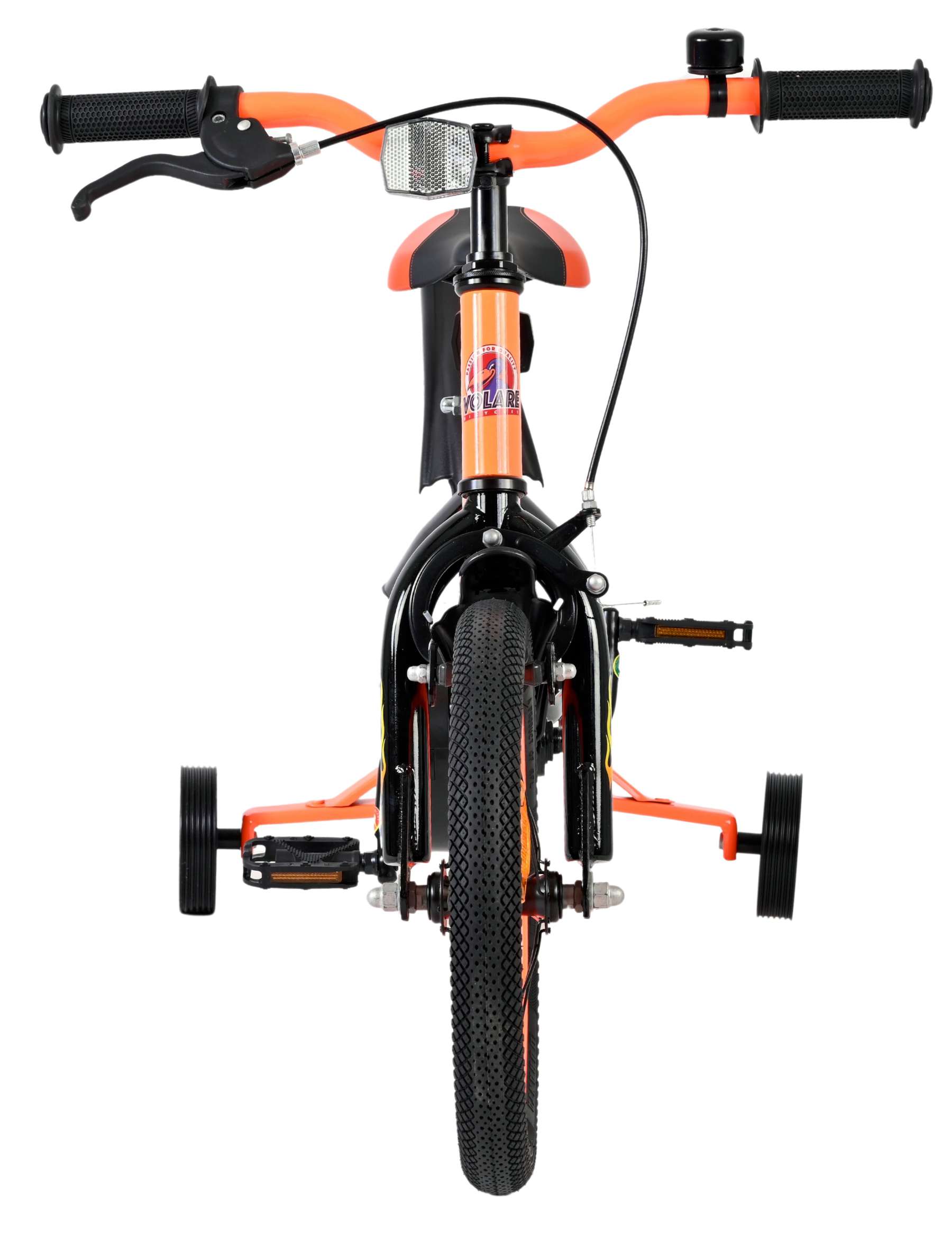 Volare Strike Kinderfiets - Jongens - 14 inch - Zwart Oranje 6 Volare Strike Kinderfiets - Jongens - 14 inch - Zwart Oranje - Afbeelding 6