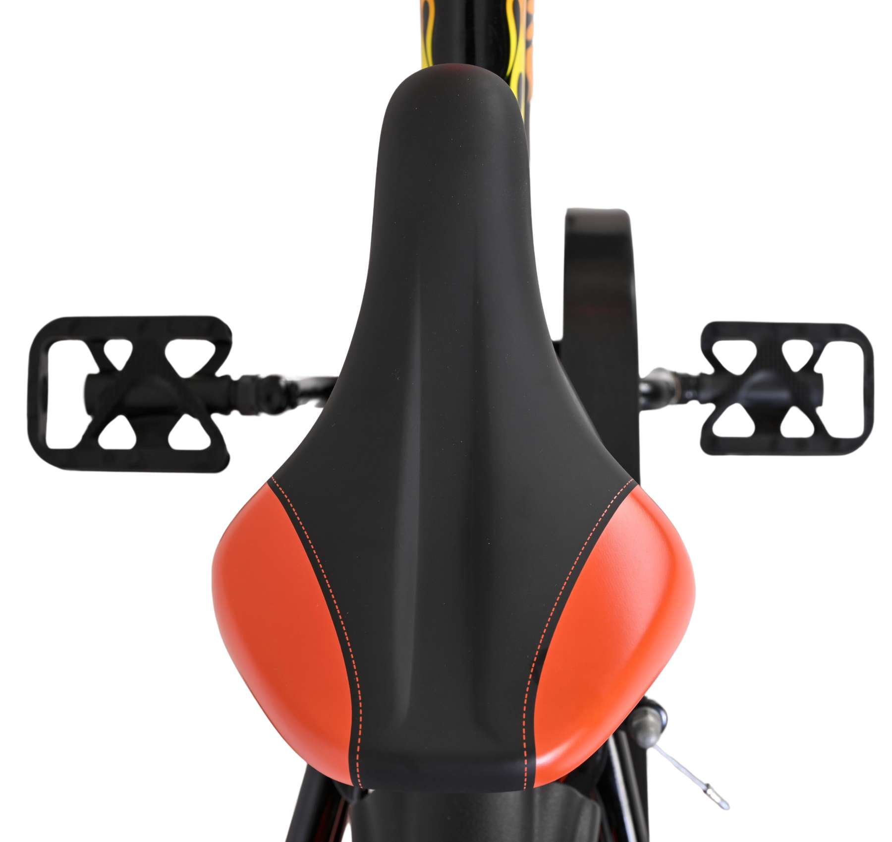 Volare Strike Kinderfiets - Jongens - 14 inch - Zwart Oranje - Twee handremmen 4 Volare Strike Kinderfiets - Jongens - 14 inch - Zwart Oranje - Twee handremmen - Afbeelding 4