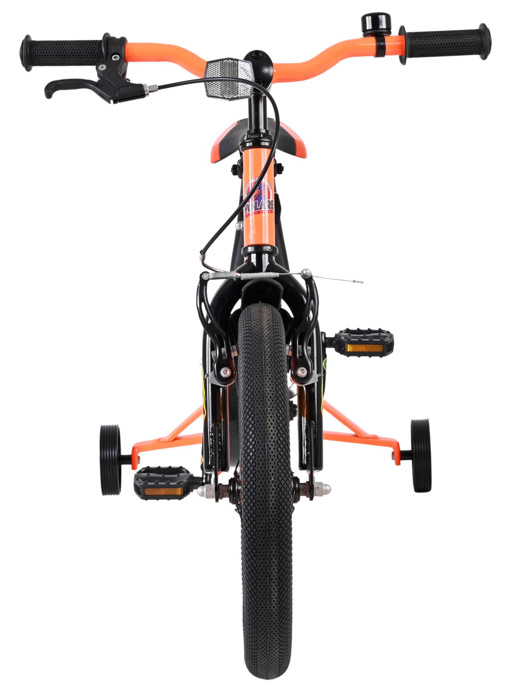 Volare Strike Kinderfiets - Jongens - 16 inch - Zwart Oranje 6 Volare Strike Kinderfiets - Jongens - 16 inch - Zwart Oranje - Afbeelding 6