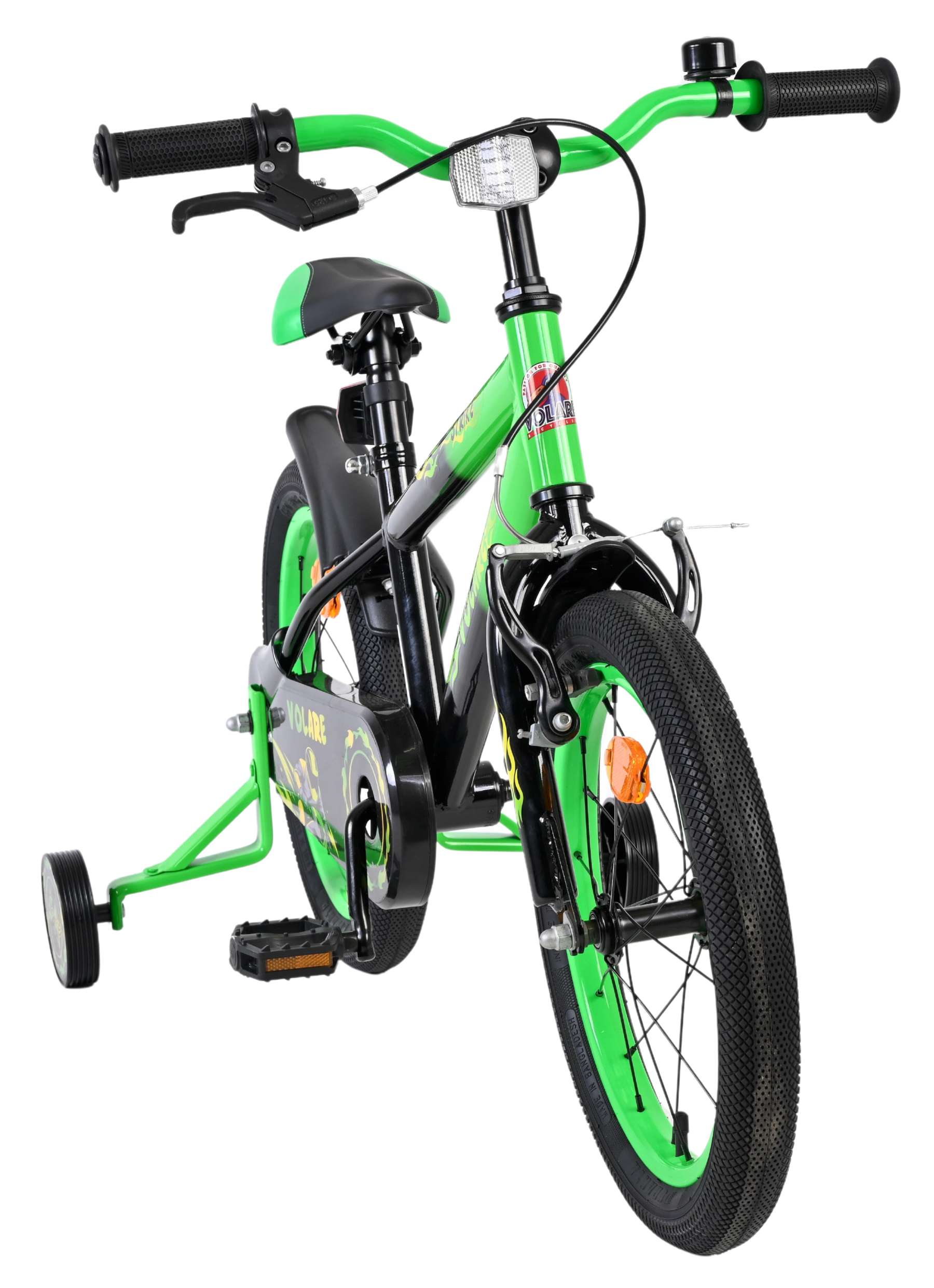 Volare Strike Kinderfiets - Jongens - 16 inch - Zwart Groen 5 Volare Strike Kinderfiets - Jongens - 16 inch - Zwart Groen - Afbeelding 5