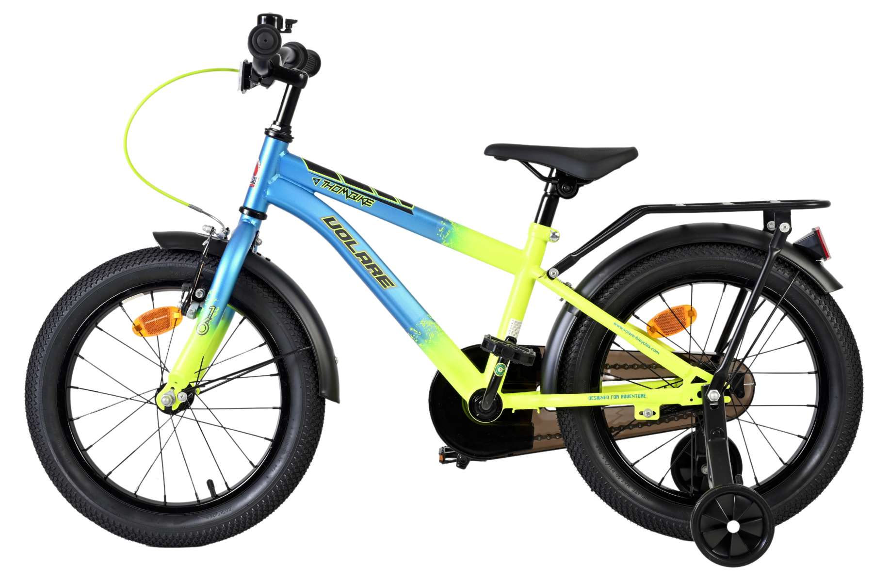 Volare Thombike Kinderfiets - Jongens - 16 inch - Blauw Geel 7 Volare Thombike Kinderfiets - Jongens - 16 inch - Blauw Geel - Afbeelding 7