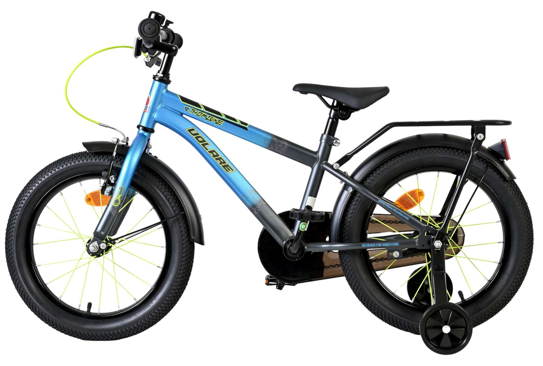Volare Thombike Kinderfiets - Jongens - 16 inch - Blauw Grijs 7 Volare Thombike Kinderfiets - Jongens - 16 inch - Blauw Grijs - Afbeelding 7